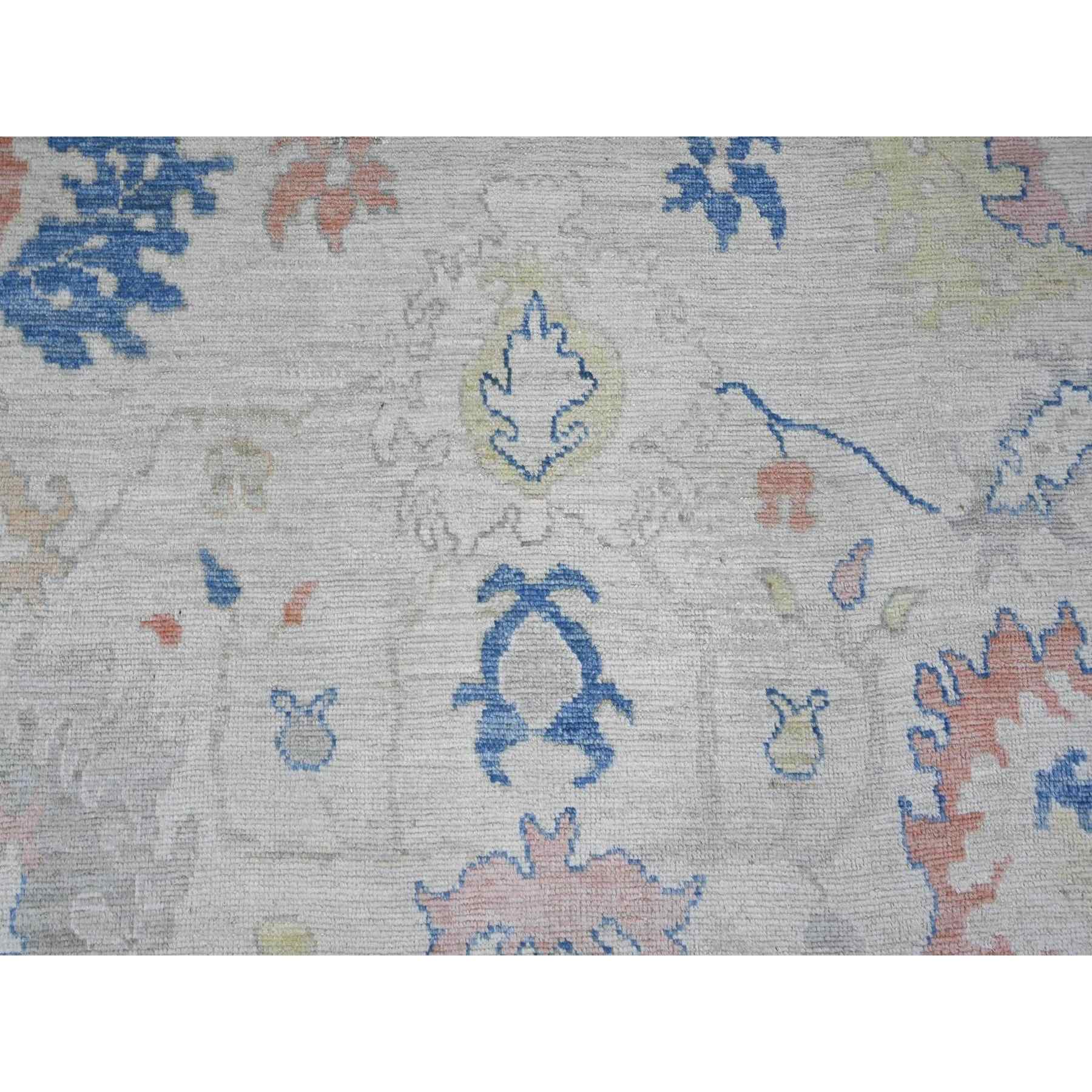 Oushak-And-Peshawar-Hand-Knotted-Rug-113130