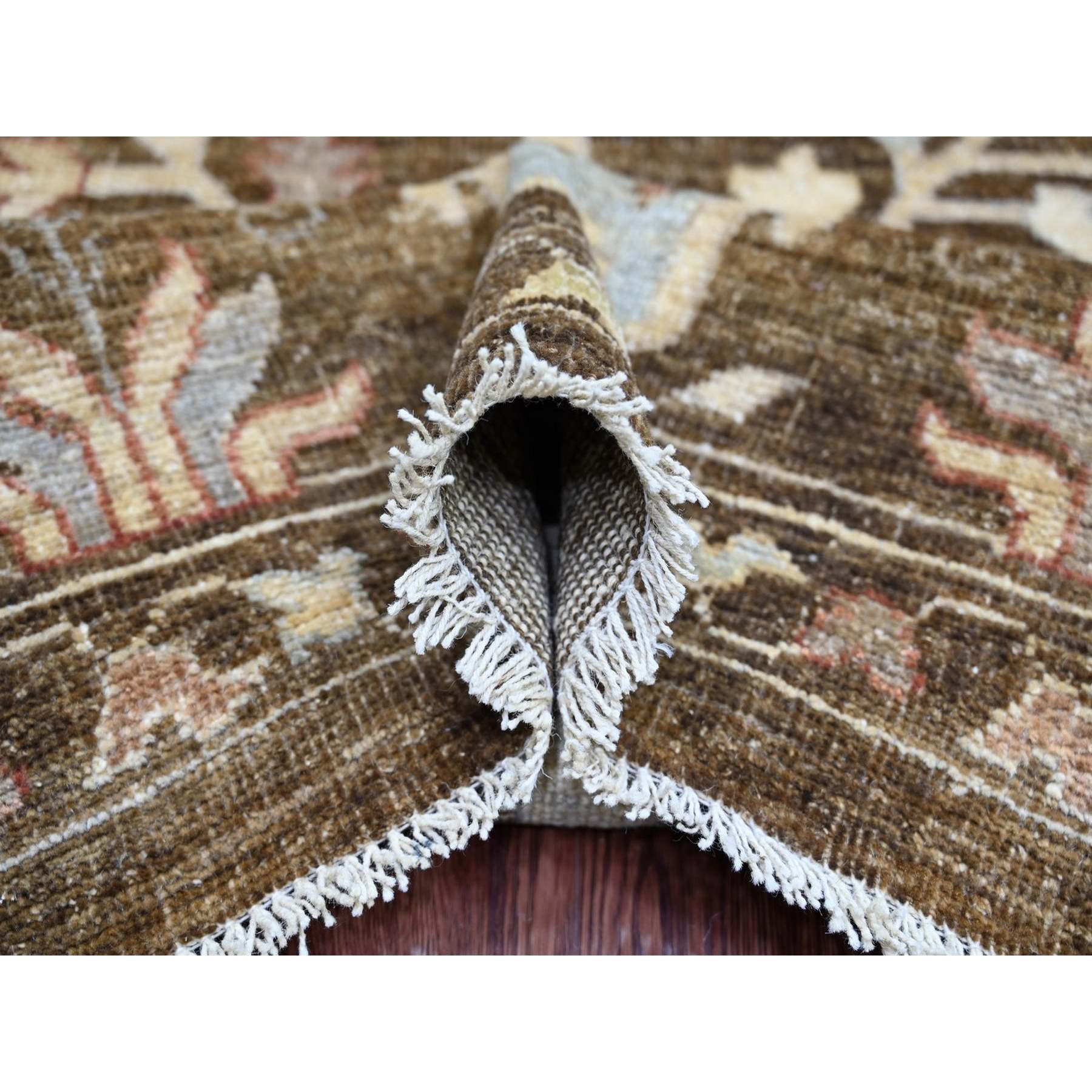 Oushak-And-Peshawar-Hand-Knotted-Rug-113135