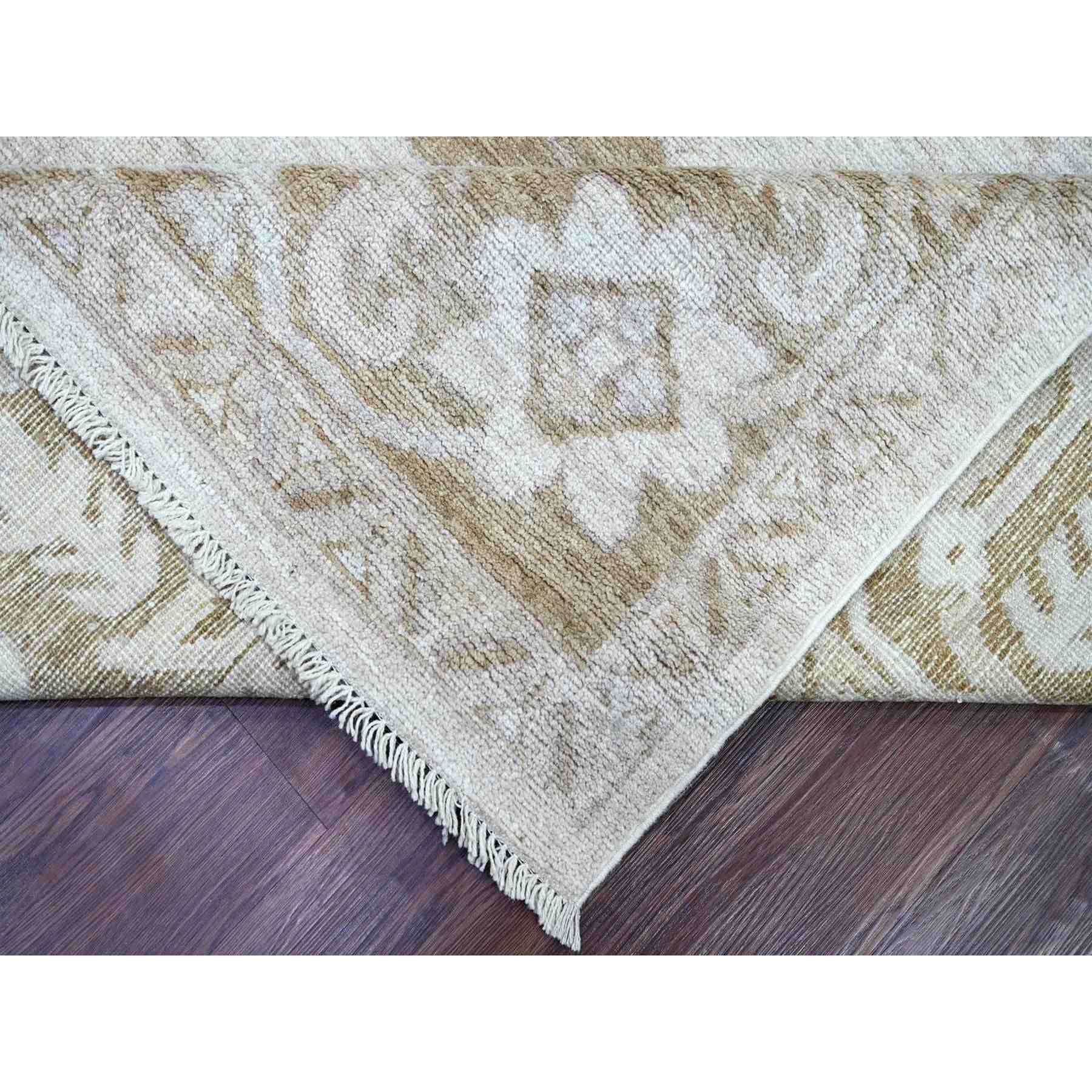 Oushak-And-Peshawar-Hand-Knotted-Rug-113145