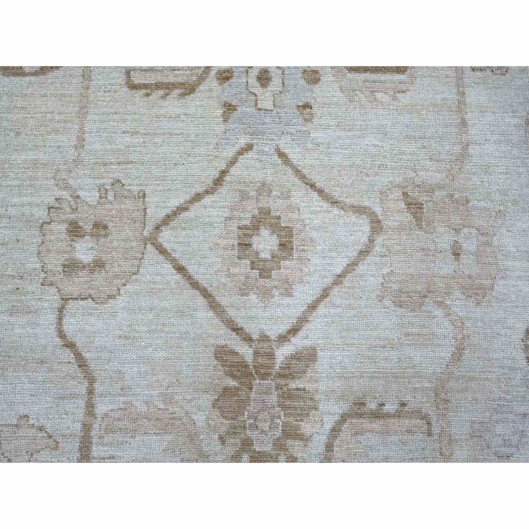Oushak-And-Peshawar-Hand-Knotted-Rug-113145