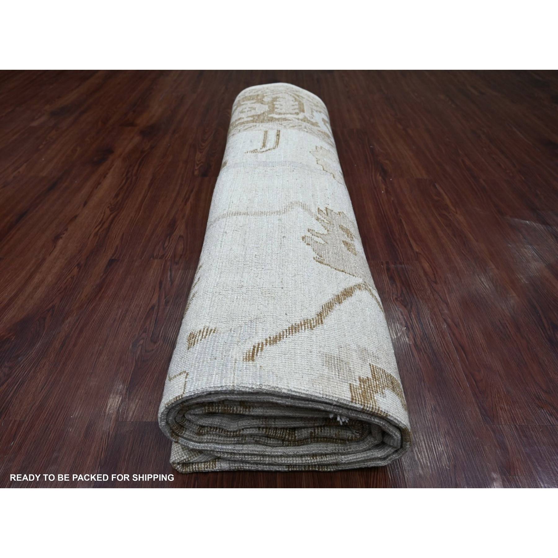 Oushak-And-Peshawar-Hand-Knotted-Rug-113145