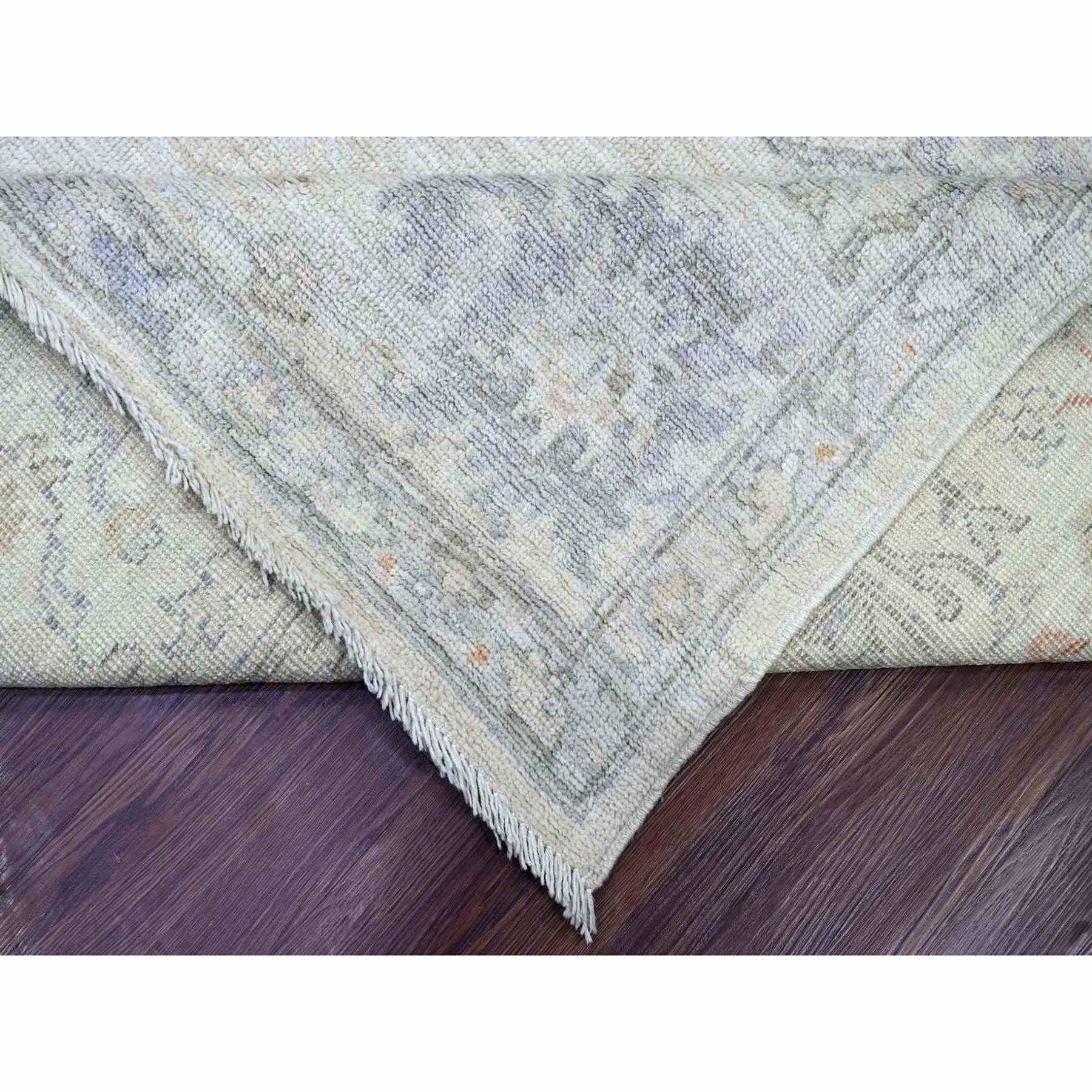 Oushak-And-Peshawar-Hand-Knotted-Rug-113155