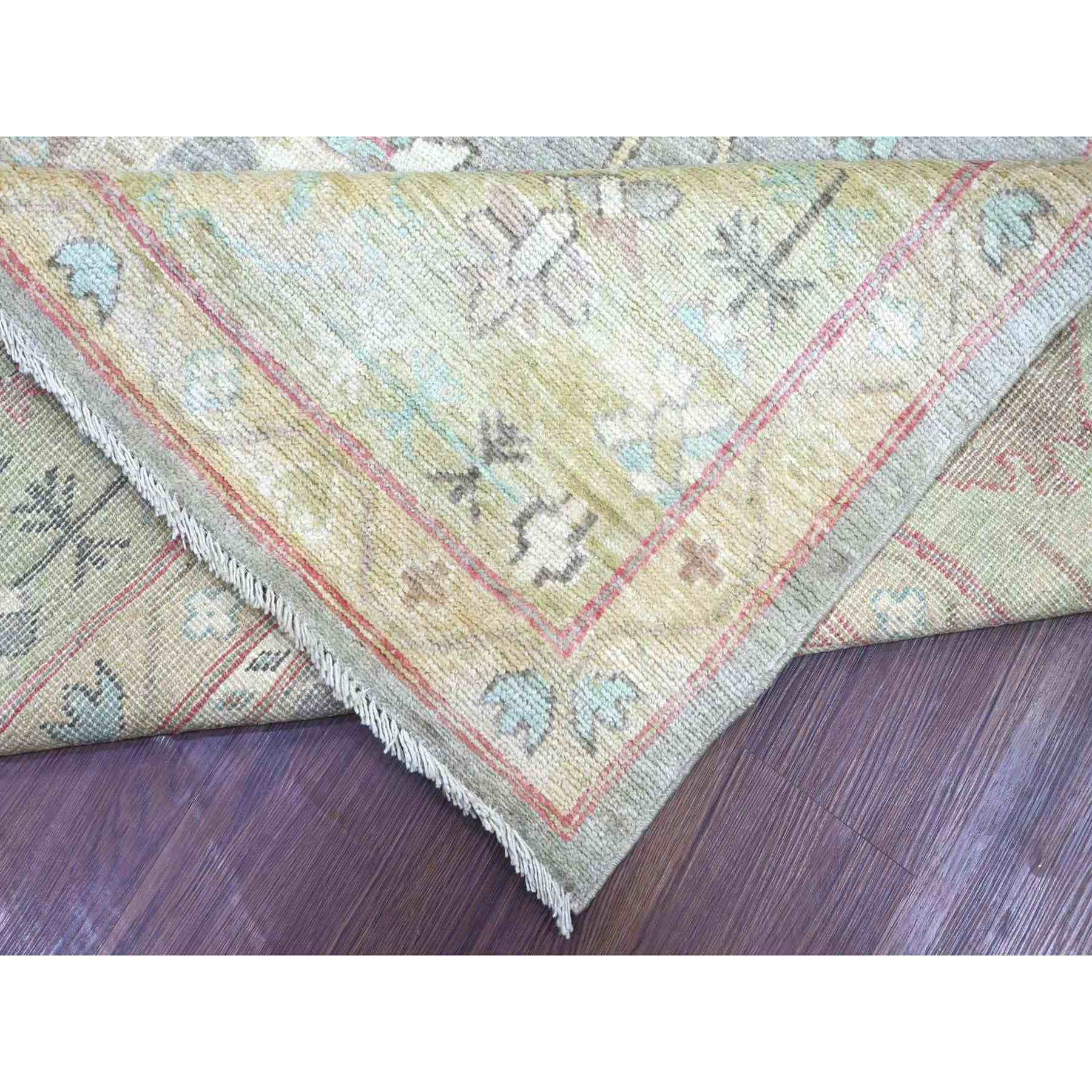 Oushak-And-Peshawar-Hand-Knotted-Rug-113160