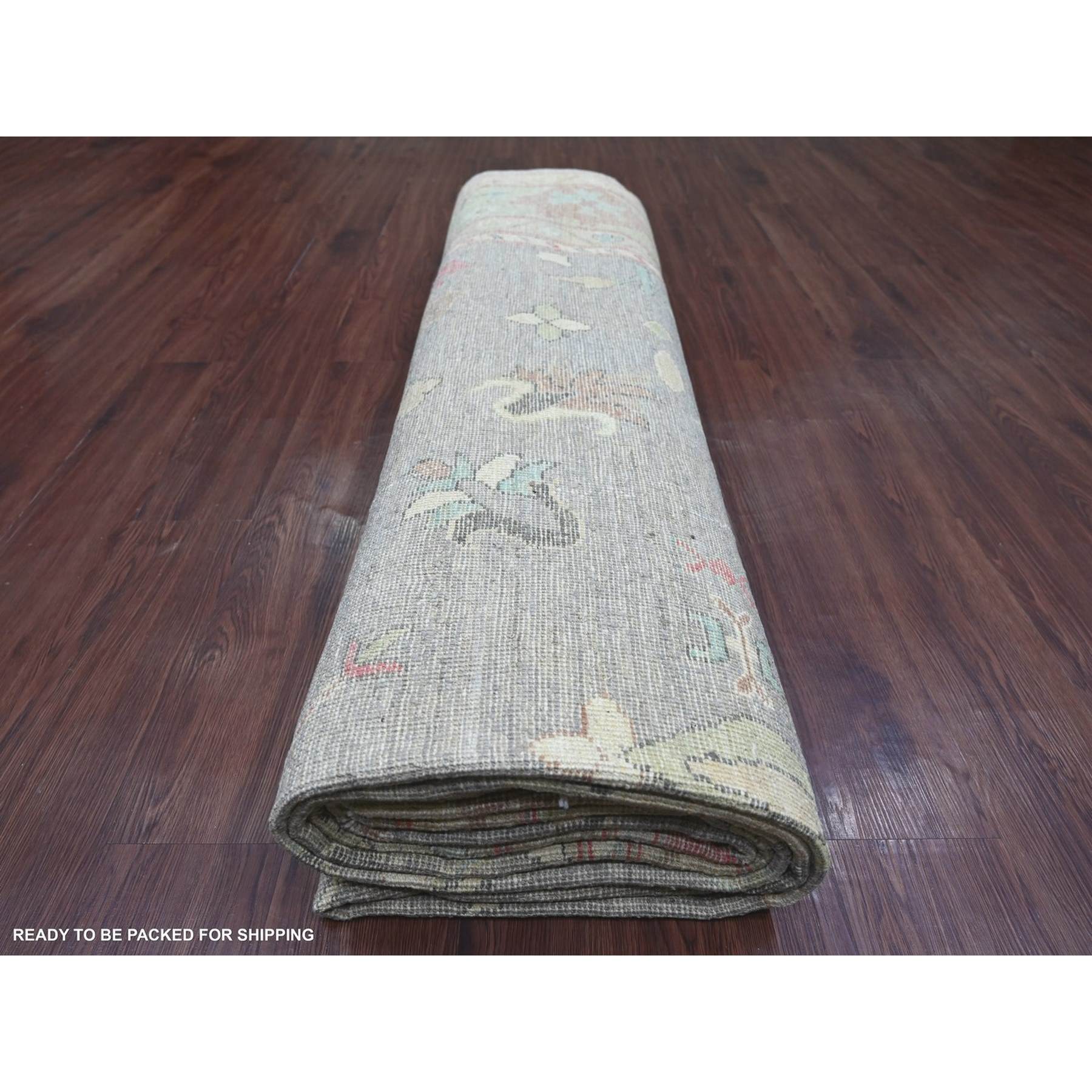 Oushak-And-Peshawar-Hand-Knotted-Rug-113160