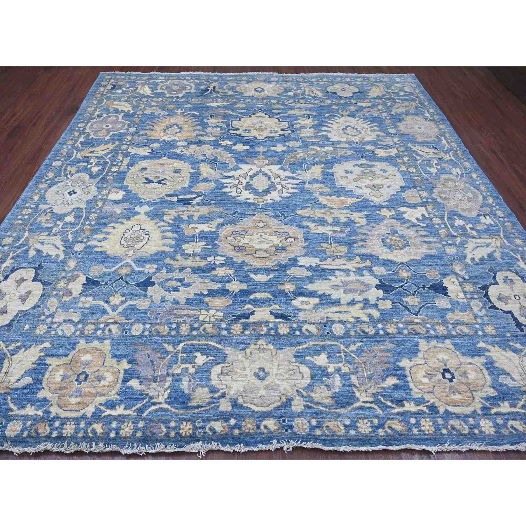 Oushak-And-Peshawar-Hand-Knotted-Rug-113165