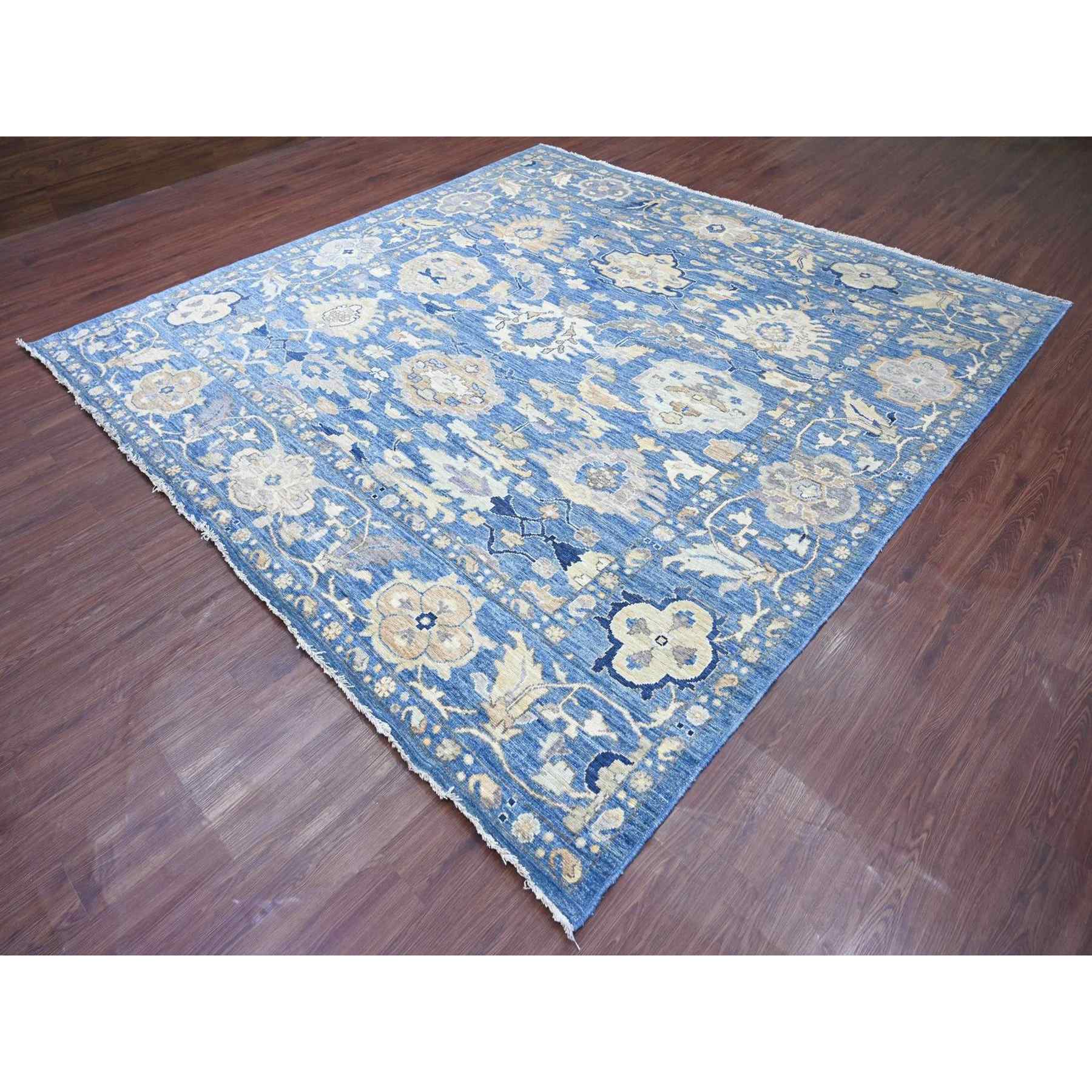 Oushak-And-Peshawar-Hand-Knotted-Rug-113165