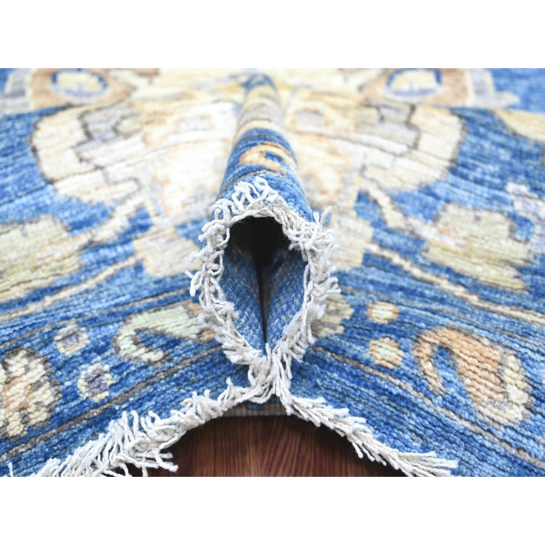 Oushak-And-Peshawar-Hand-Knotted-Rug-113165