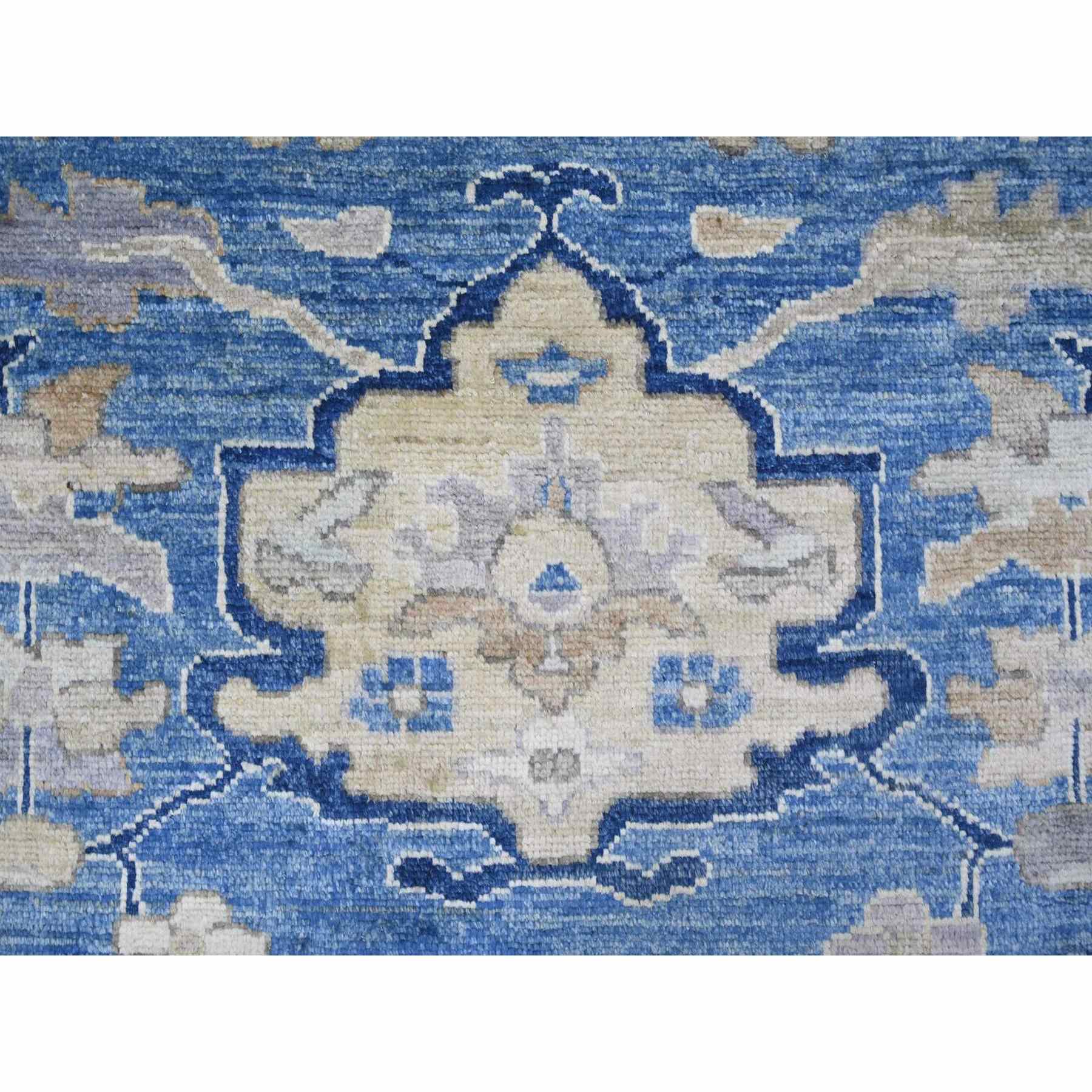 Oushak-And-Peshawar-Hand-Knotted-Rug-113165