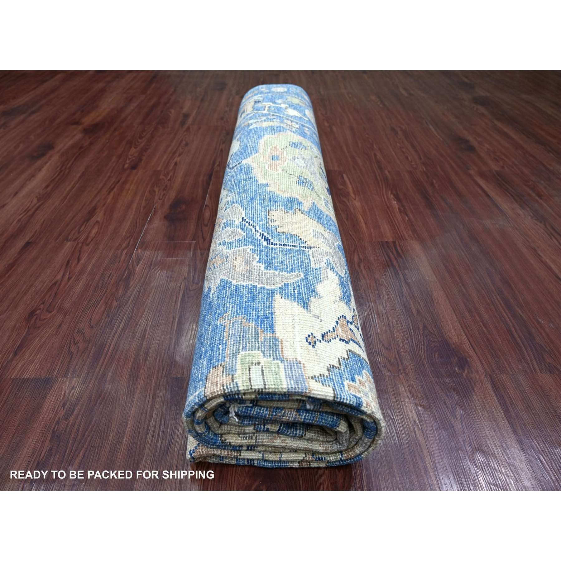 Oushak-And-Peshawar-Hand-Knotted-Rug-113165