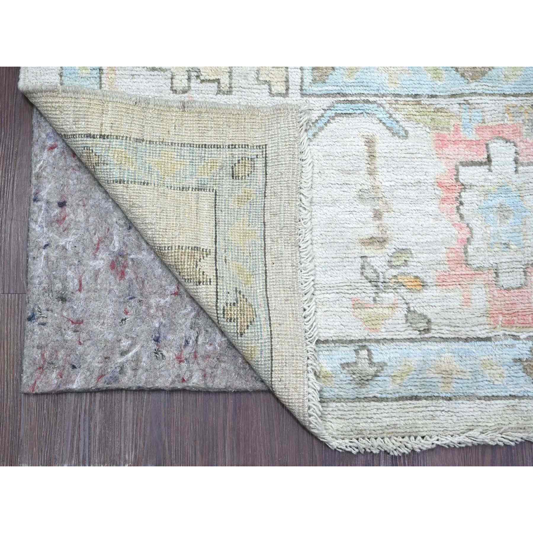 Oushak-And-Peshawar-Hand-Knotted-Rug-113170