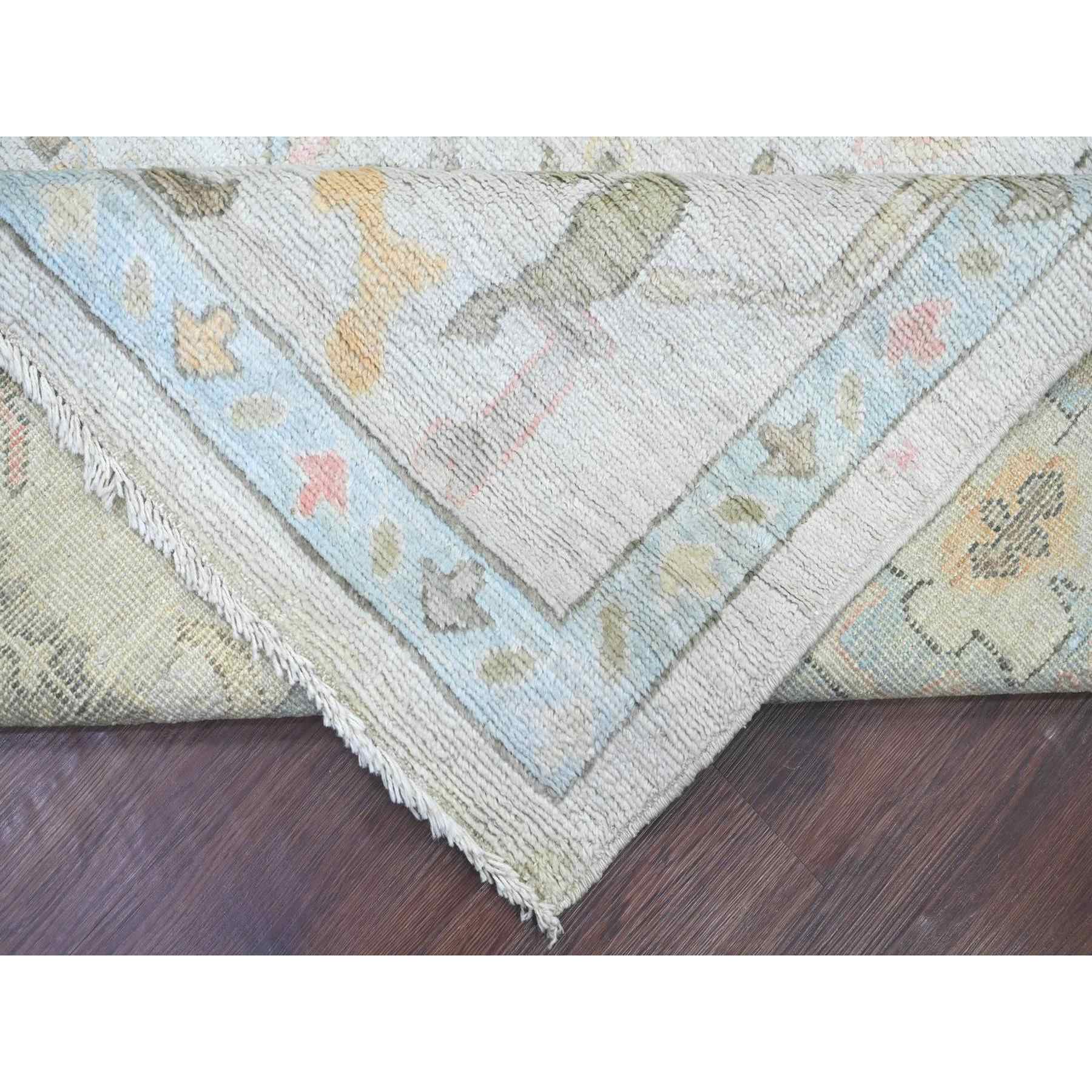 Oushak-And-Peshawar-Hand-Knotted-Rug-113170