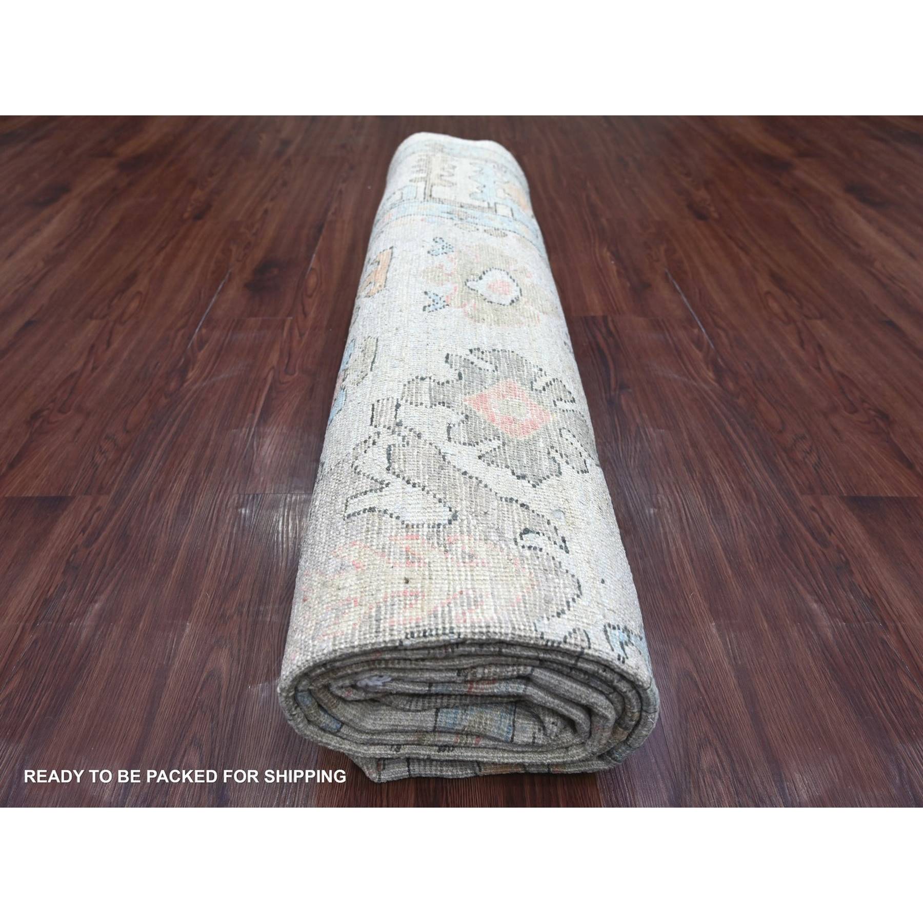 Oushak-And-Peshawar-Hand-Knotted-Rug-113170