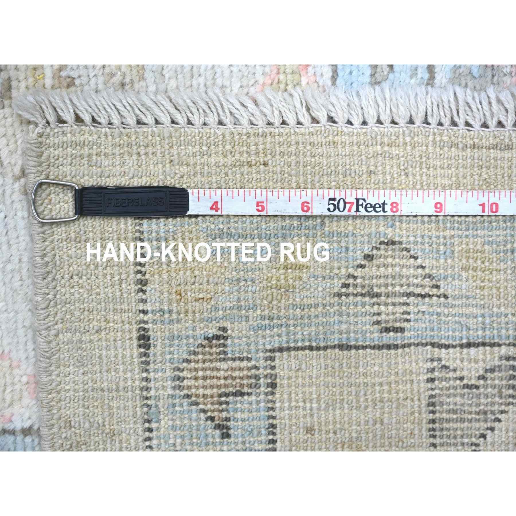 Oushak-And-Peshawar-Hand-Knotted-Rug-113170