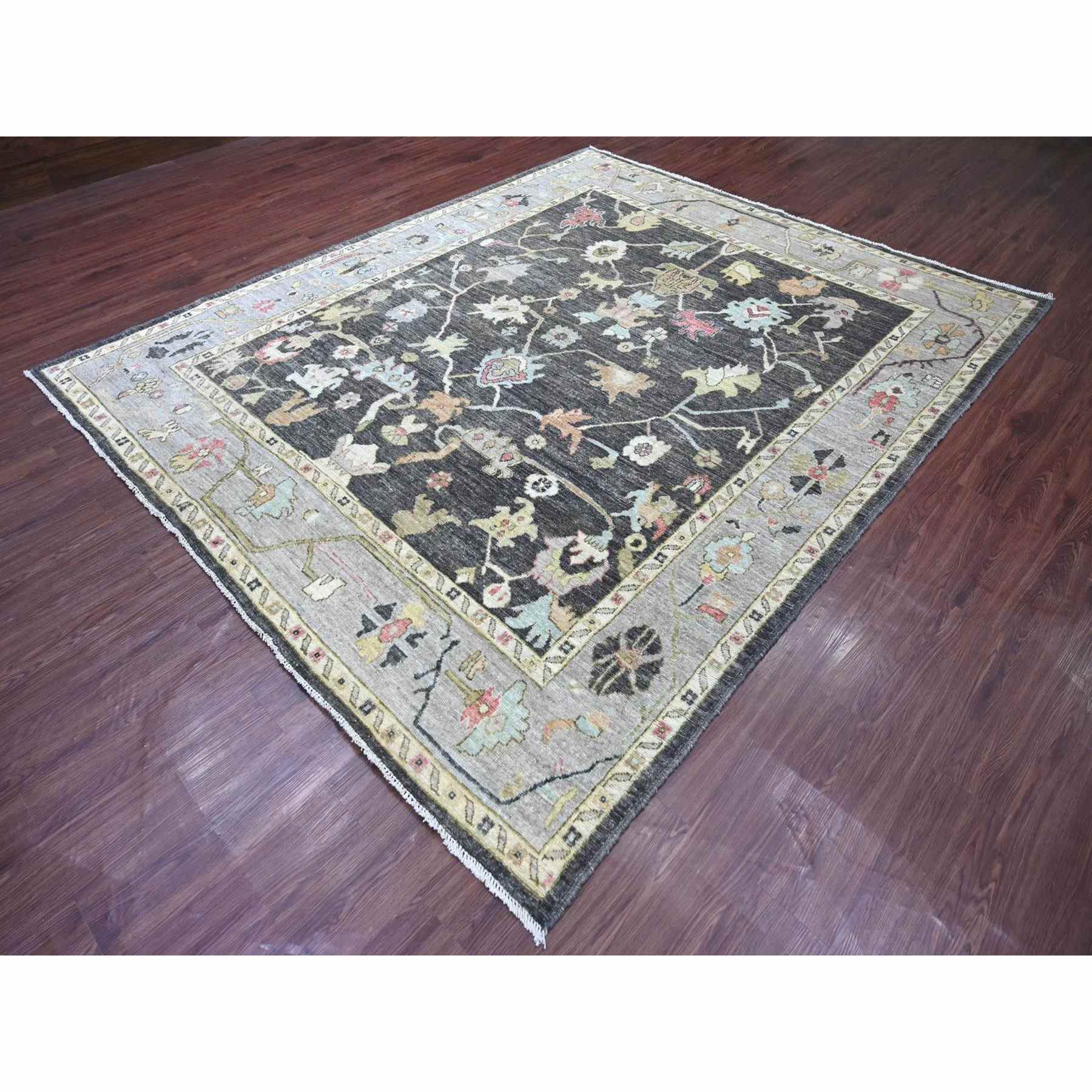 Oushak-And-Peshawar-Hand-Knotted-Rug-113175