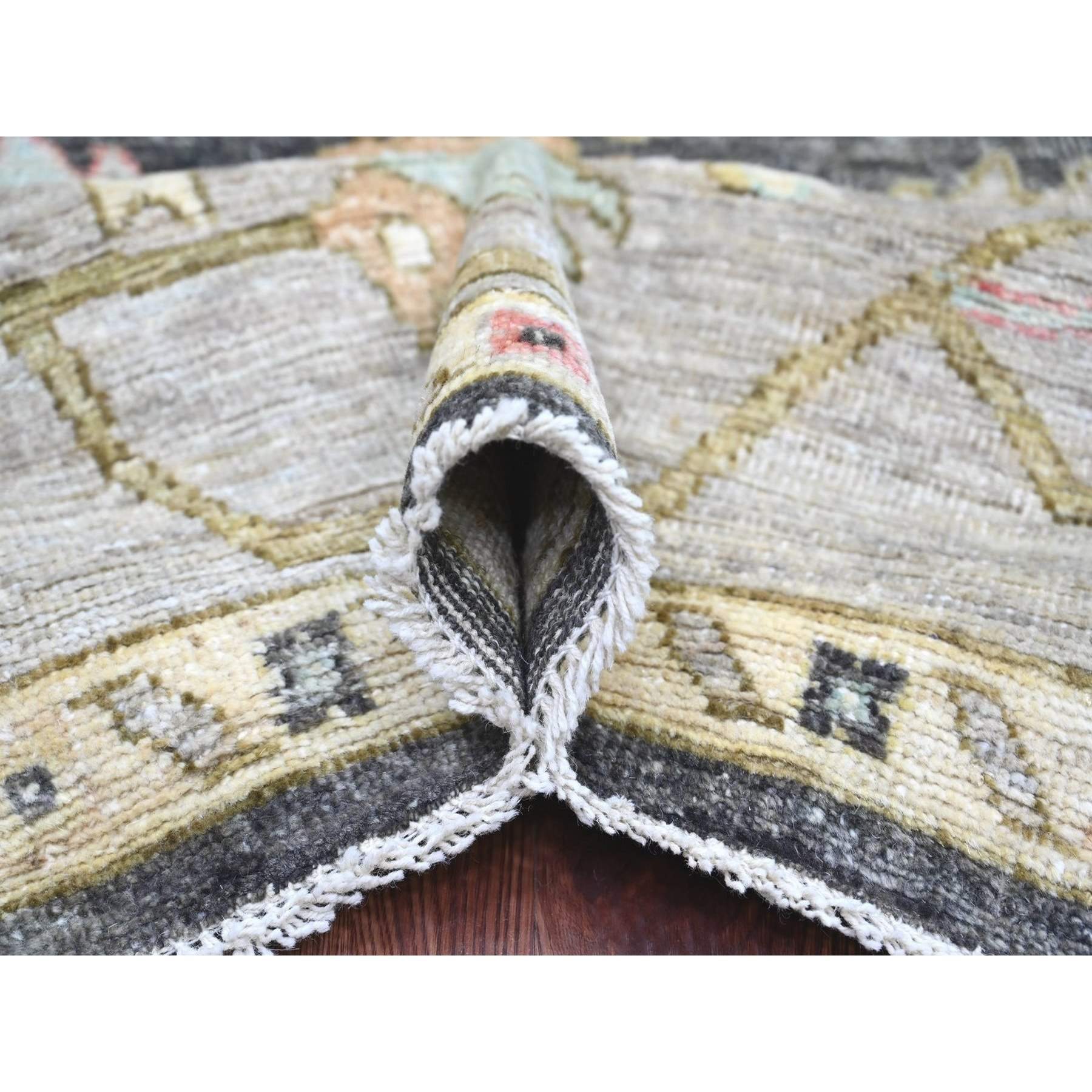 Oushak-And-Peshawar-Hand-Knotted-Rug-113175