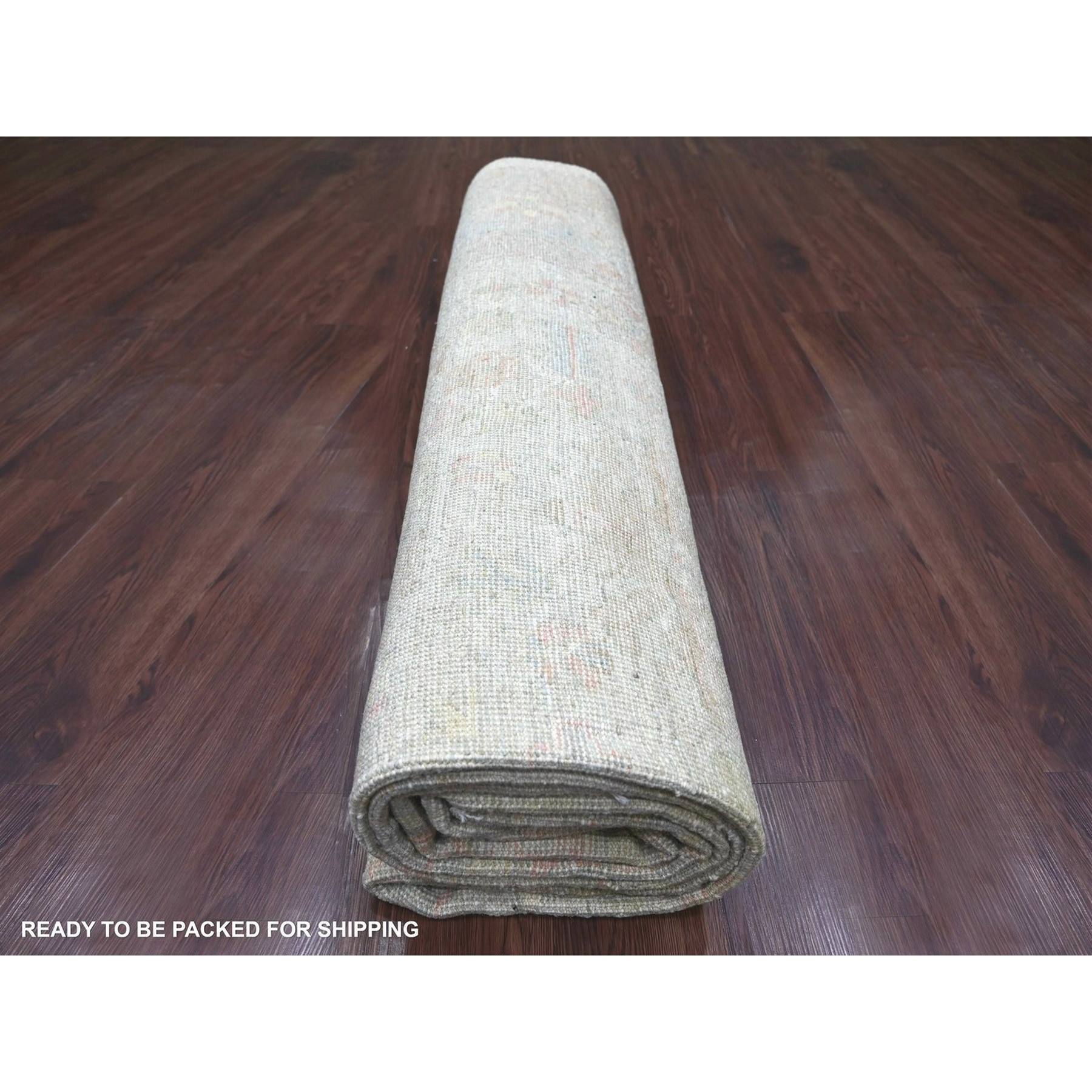 Oushak-And-Peshawar-Hand-Knotted-Rug-113185