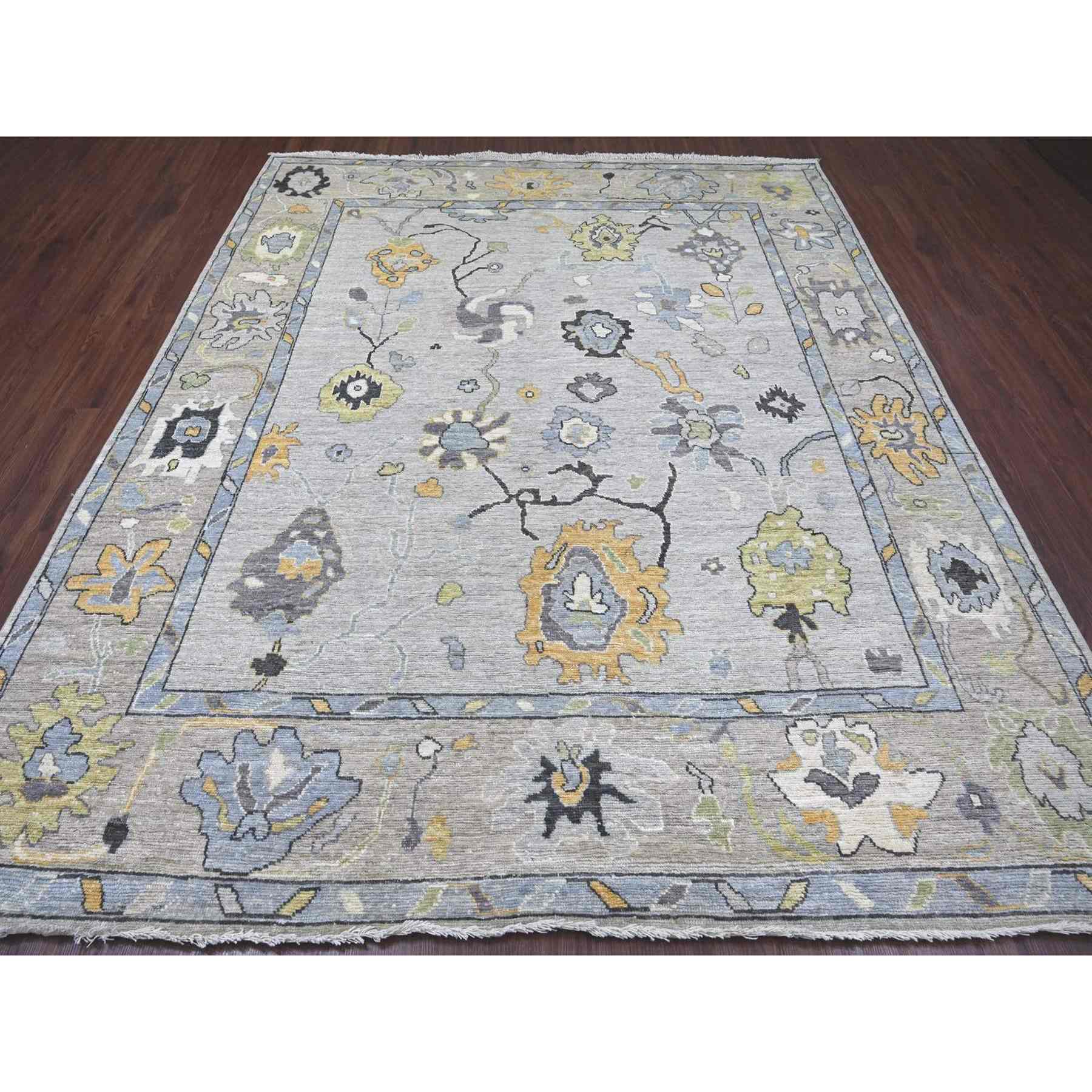 Oushak-And-Peshawar-Hand-Knotted-Rug-113190