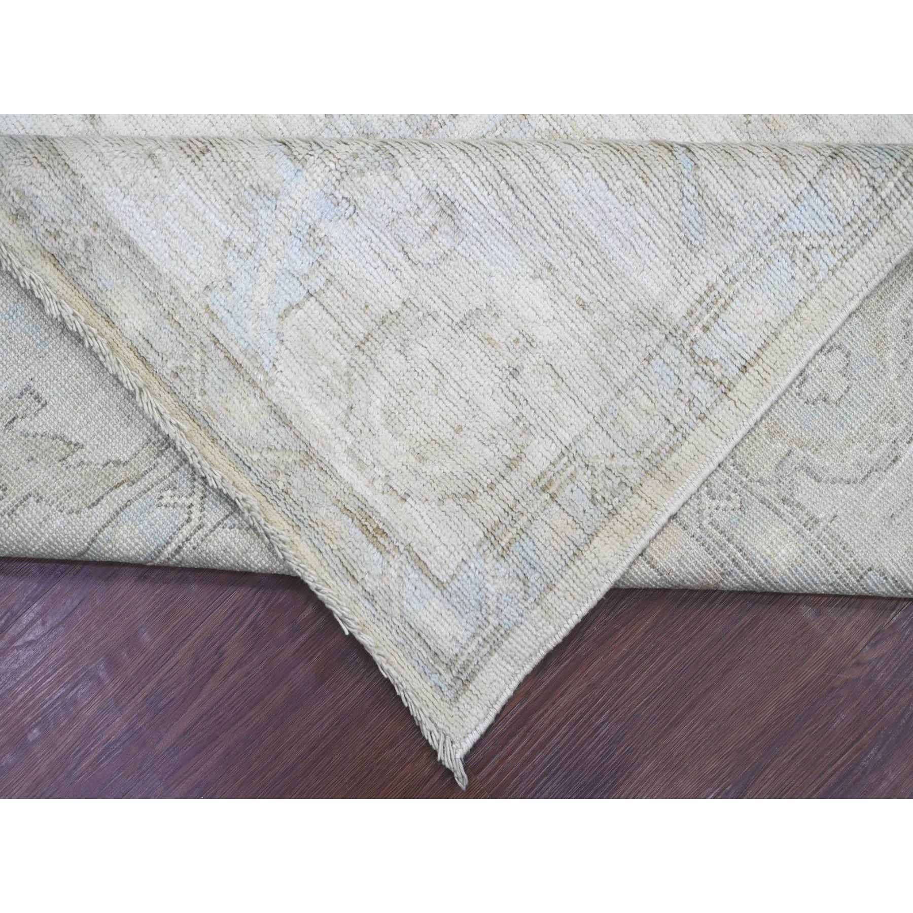Oushak-And-Peshawar-Hand-Knotted-Rug-113195