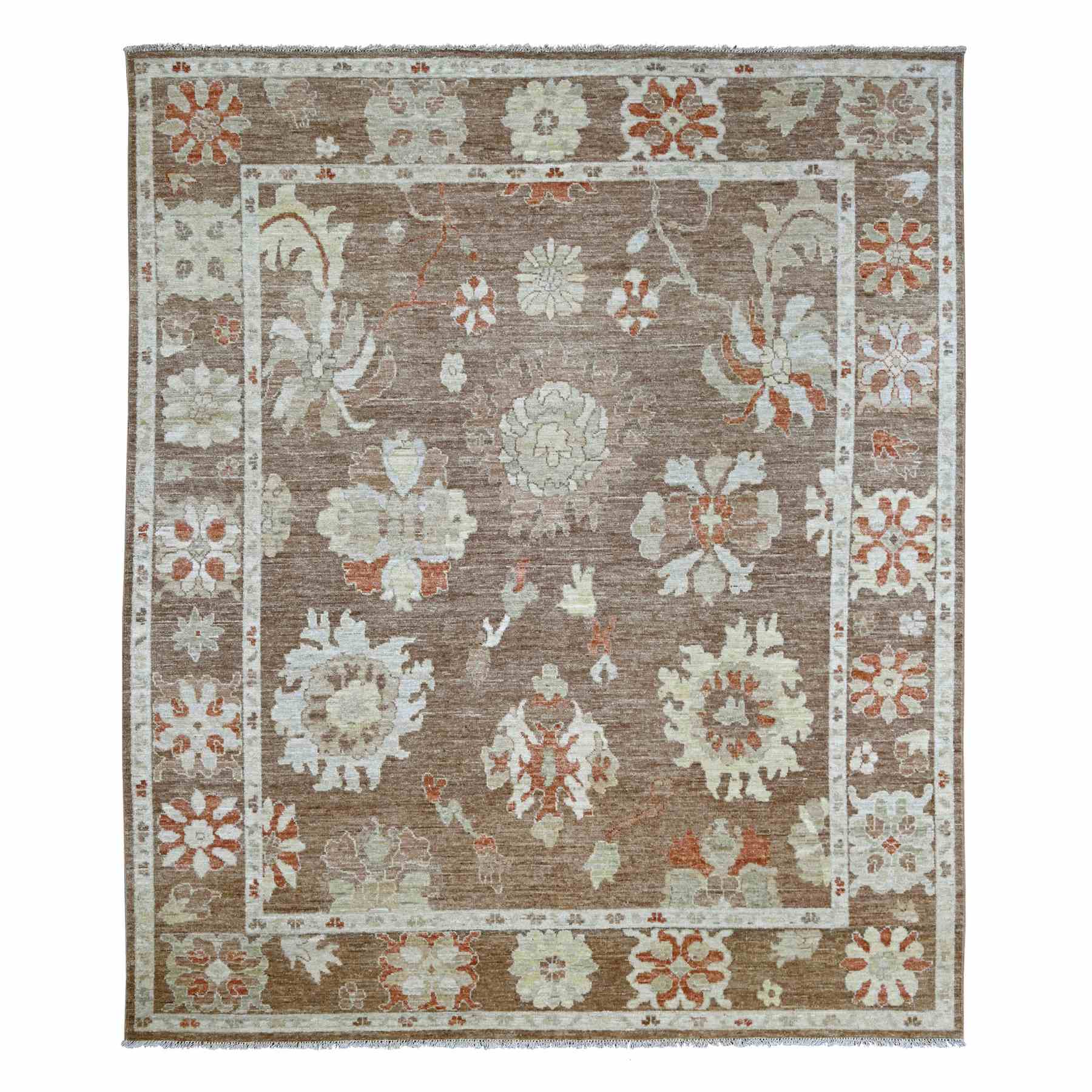 Oushak-And-Peshawar-Hand-Knotted-Rug-113200