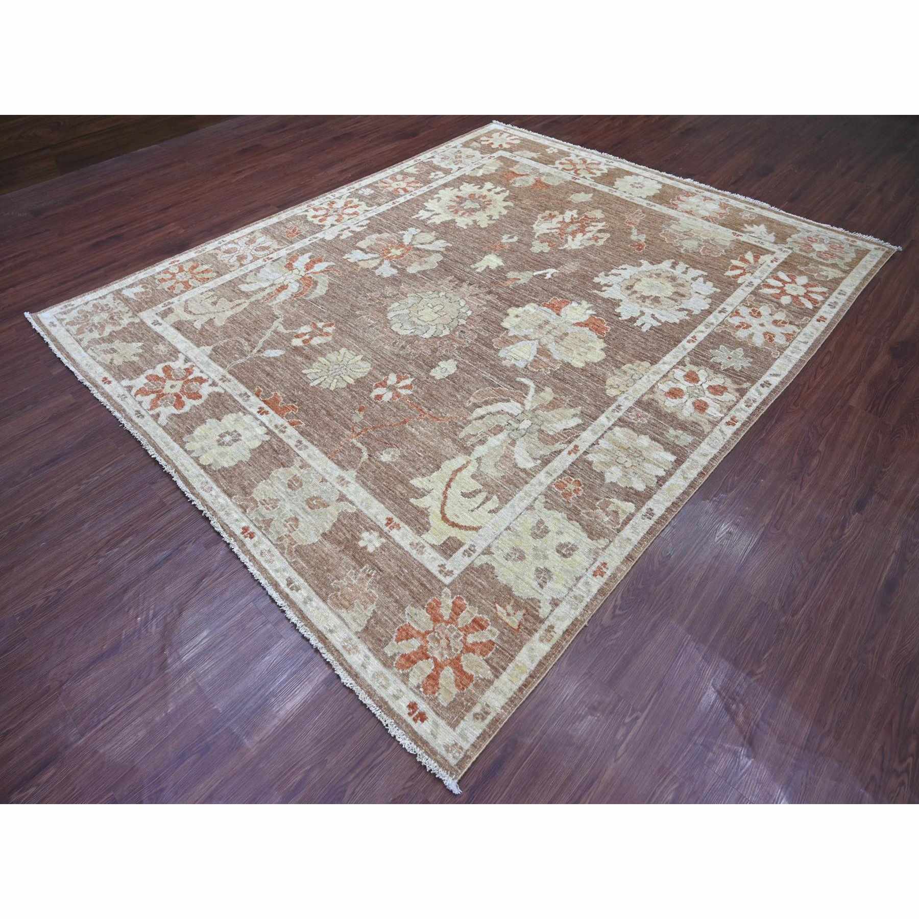 Oushak-And-Peshawar-Hand-Knotted-Rug-113200