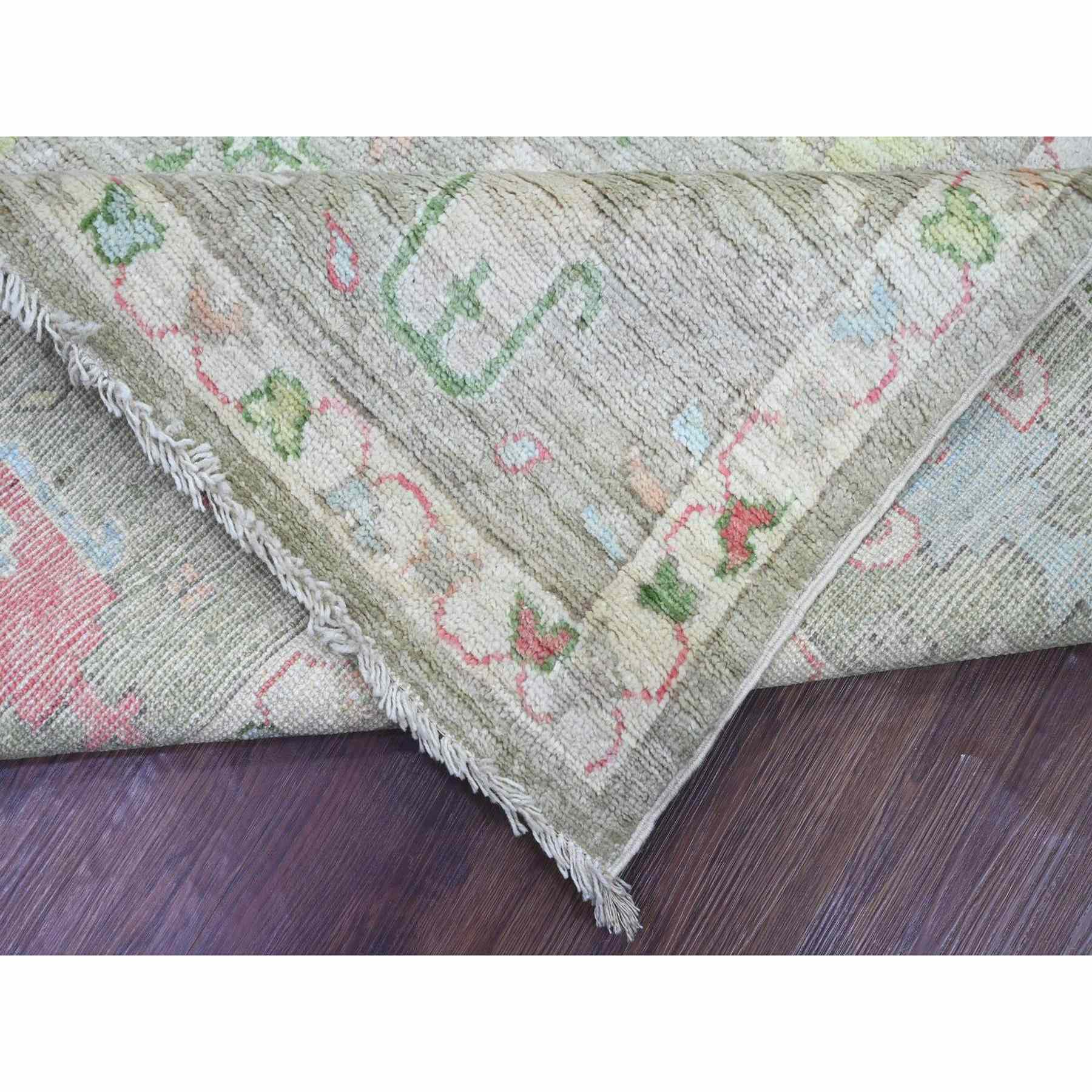 Oushak-And-Peshawar-Hand-Knotted-Rug-113205