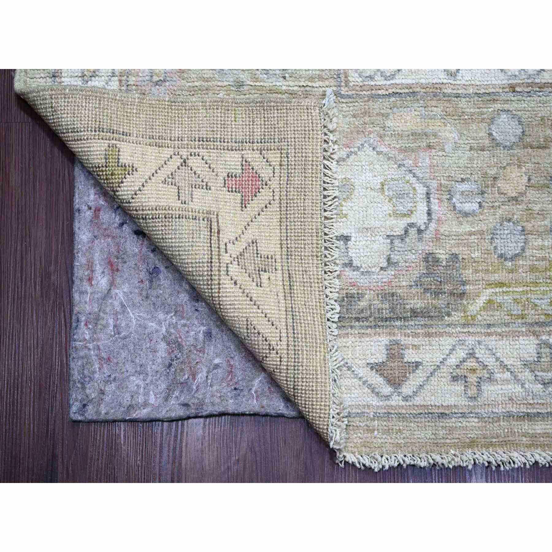 Oushak-And-Peshawar-Hand-Knotted-Rug-113215