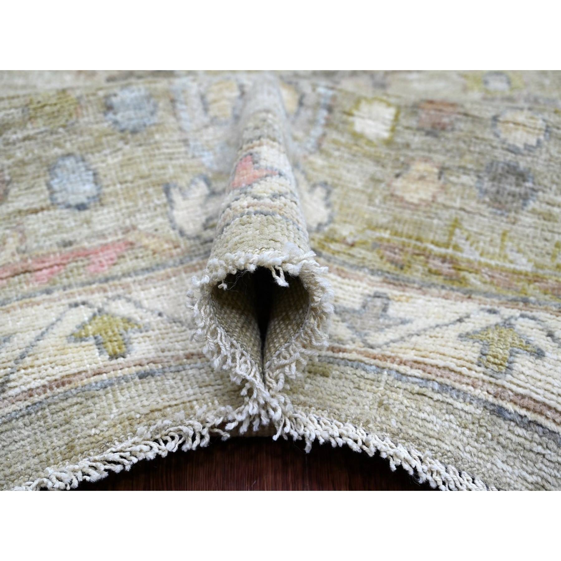 Oushak-And-Peshawar-Hand-Knotted-Rug-113215