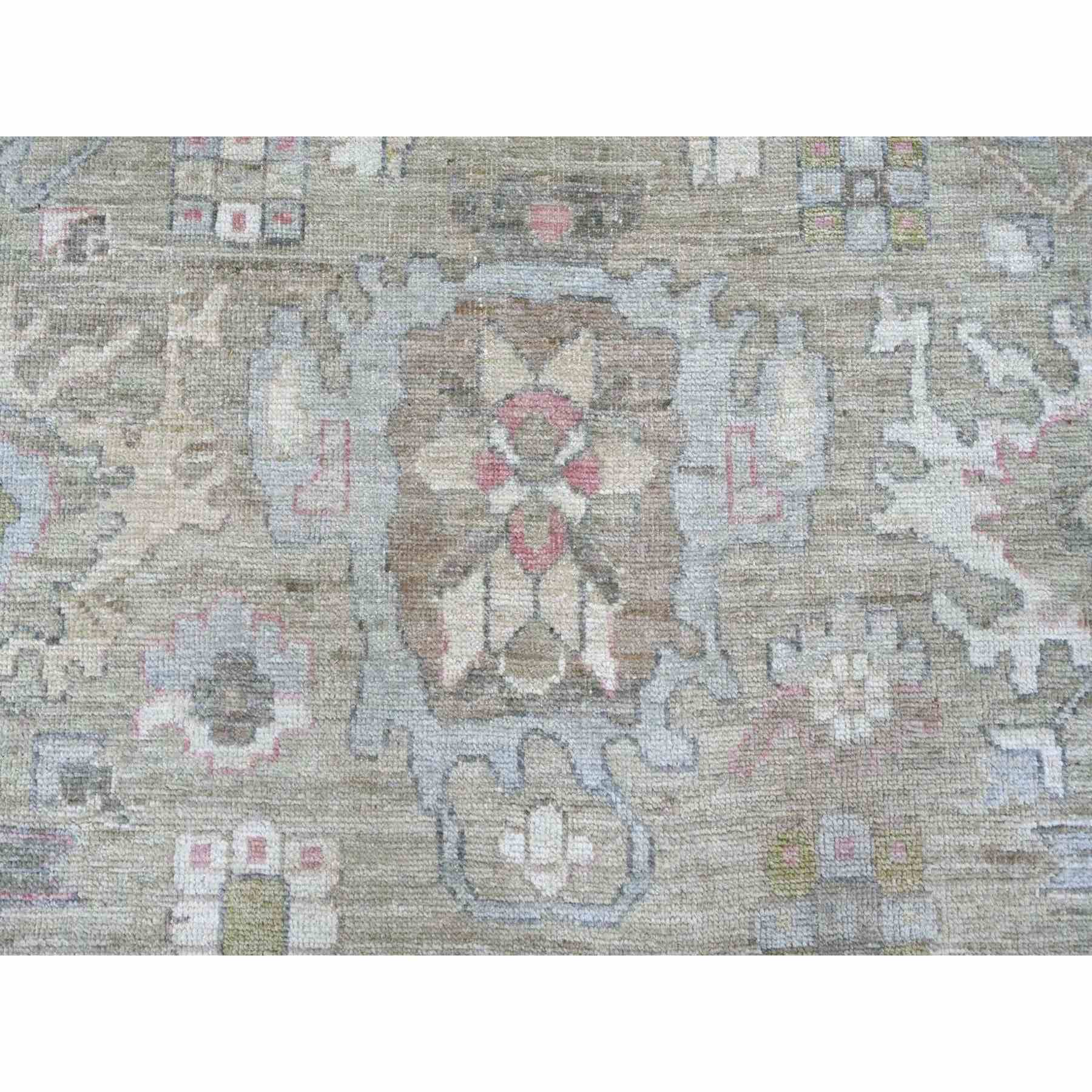Oushak-And-Peshawar-Hand-Knotted-Rug-113215