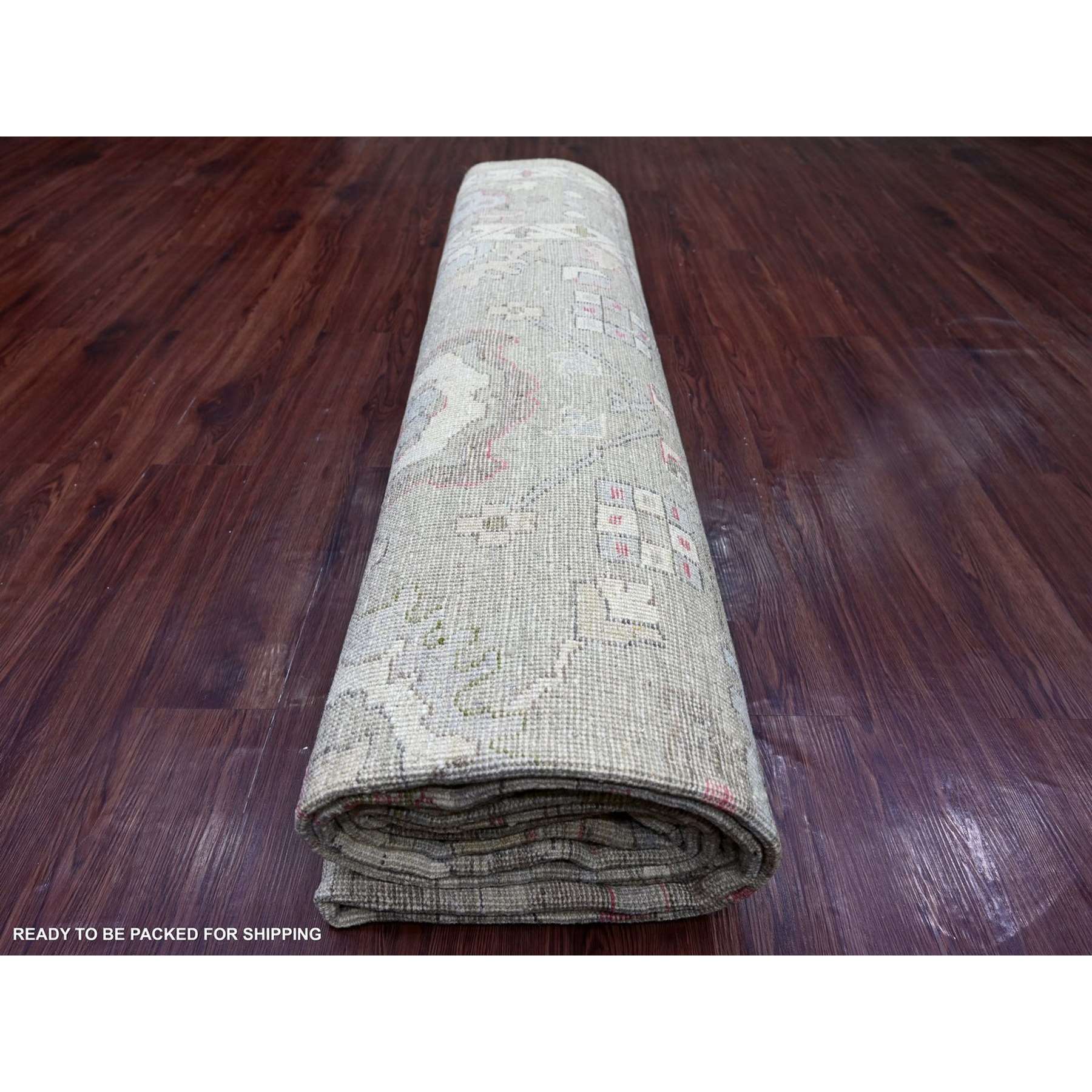 Oushak-And-Peshawar-Hand-Knotted-Rug-113215