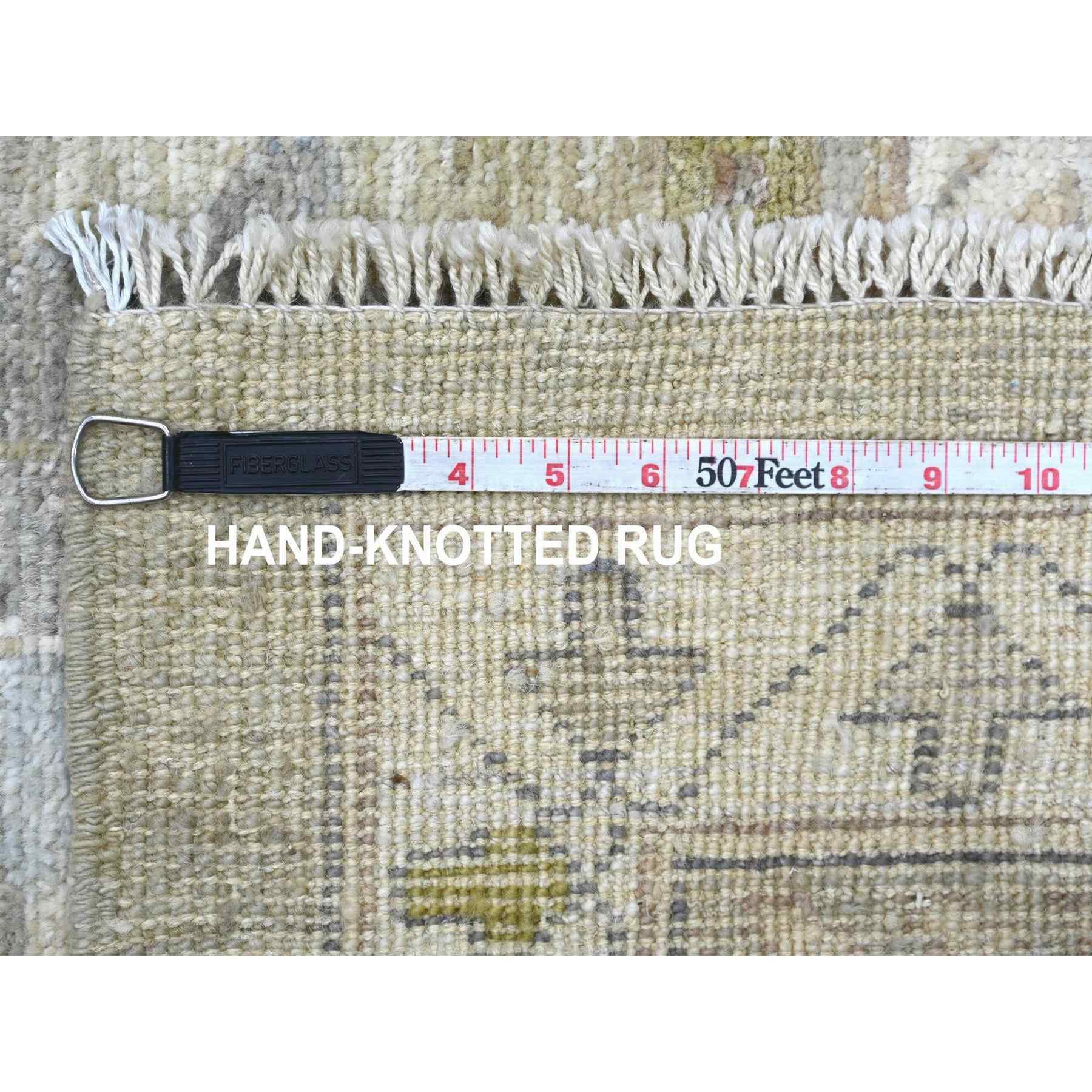 Oushak-And-Peshawar-Hand-Knotted-Rug-113215