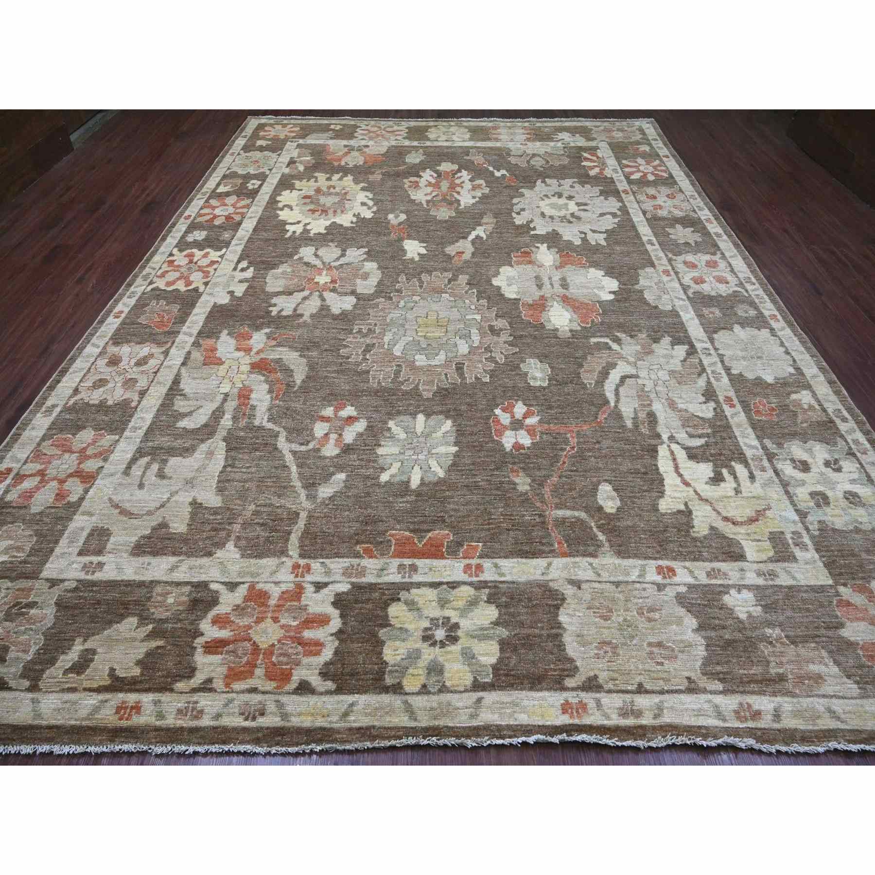 Oushak-And-Peshawar-Hand-Knotted-Rug-113220