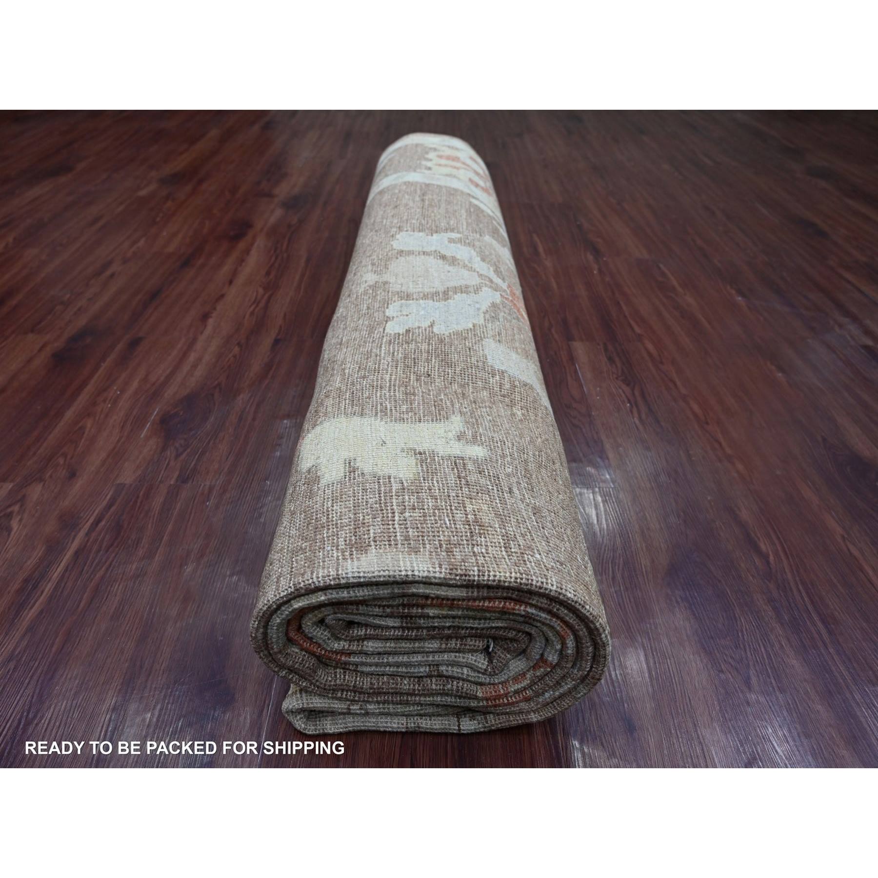 Oushak-And-Peshawar-Hand-Knotted-Rug-113220