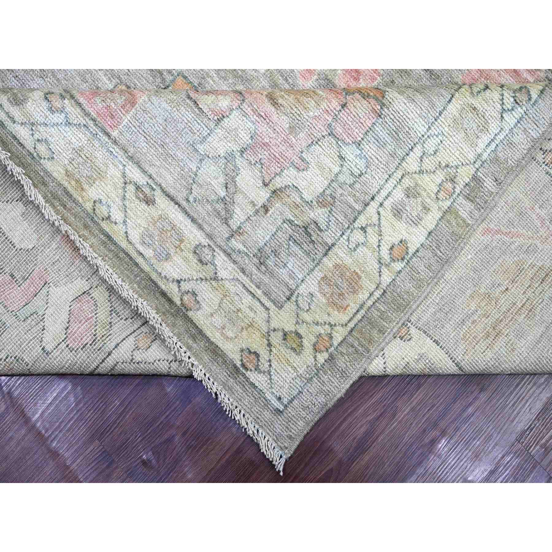 Oushak-And-Peshawar-Hand-Knotted-Rug-113230