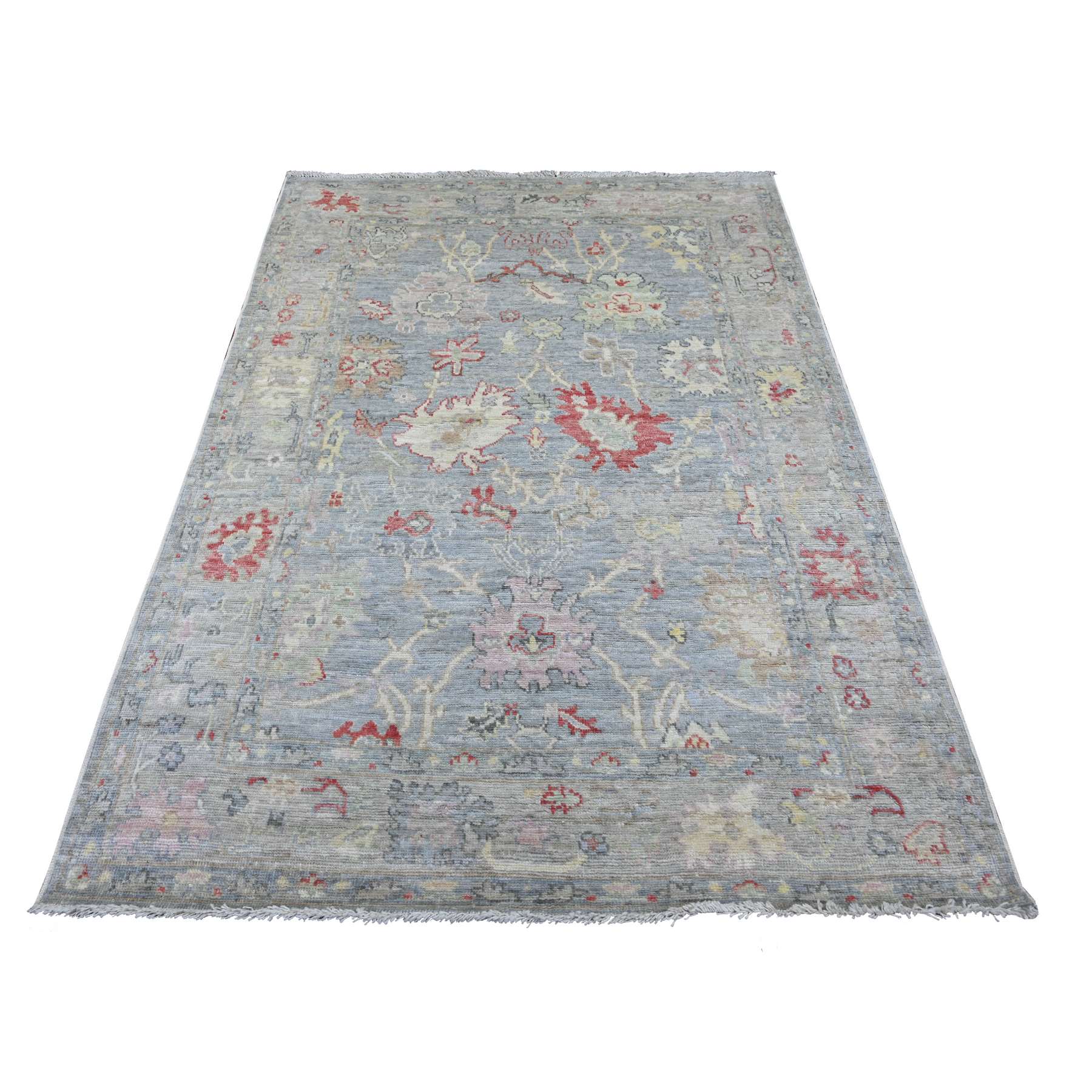 Oushak-And-Peshawar-Hand-Knotted-Rug-113250