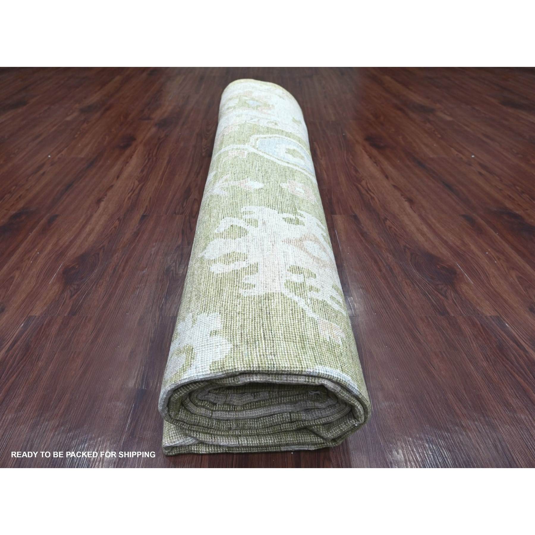 Oushak-And-Peshawar-Hand-Knotted-Rug-113255
