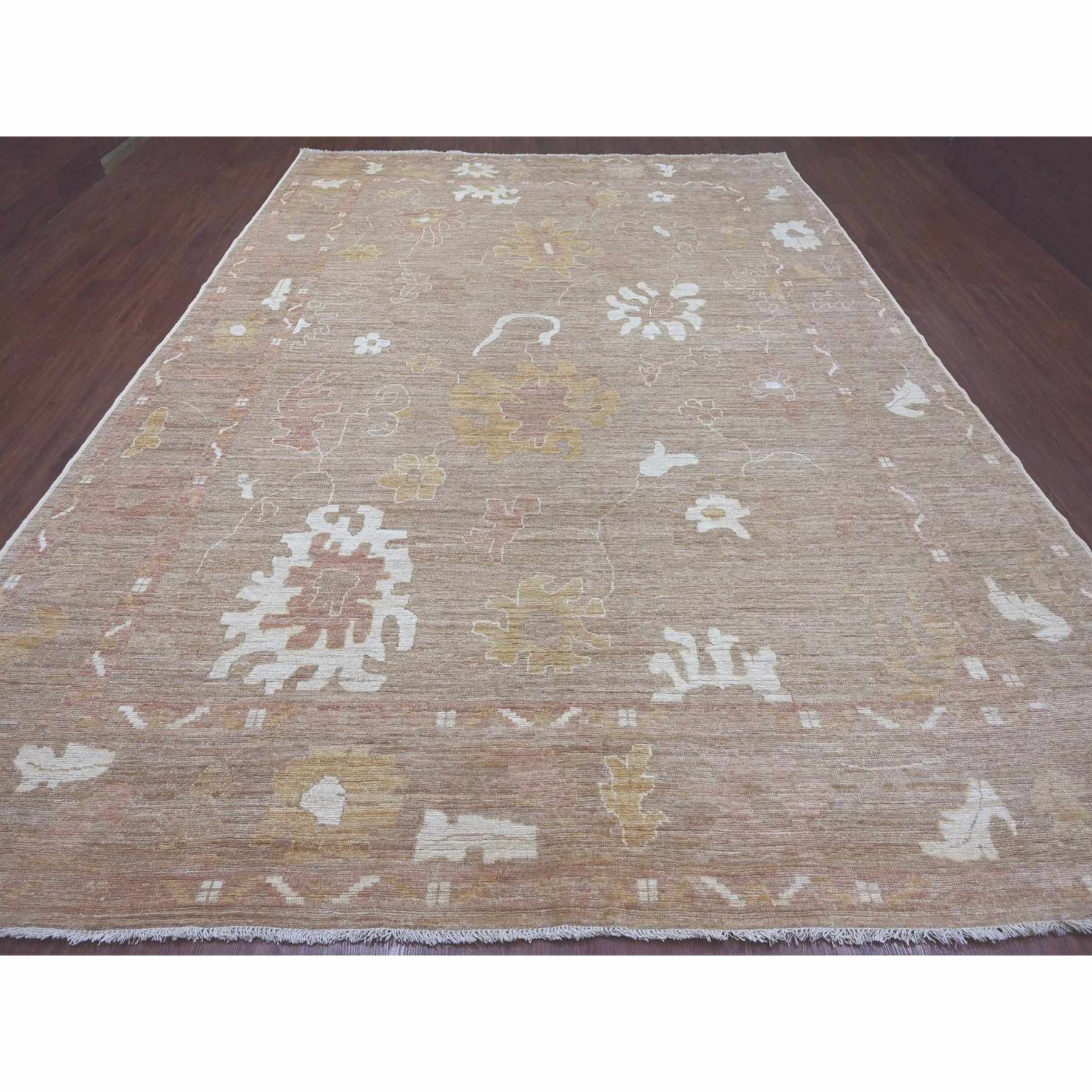 Oushak-And-Peshawar-Hand-Knotted-Rug-113280