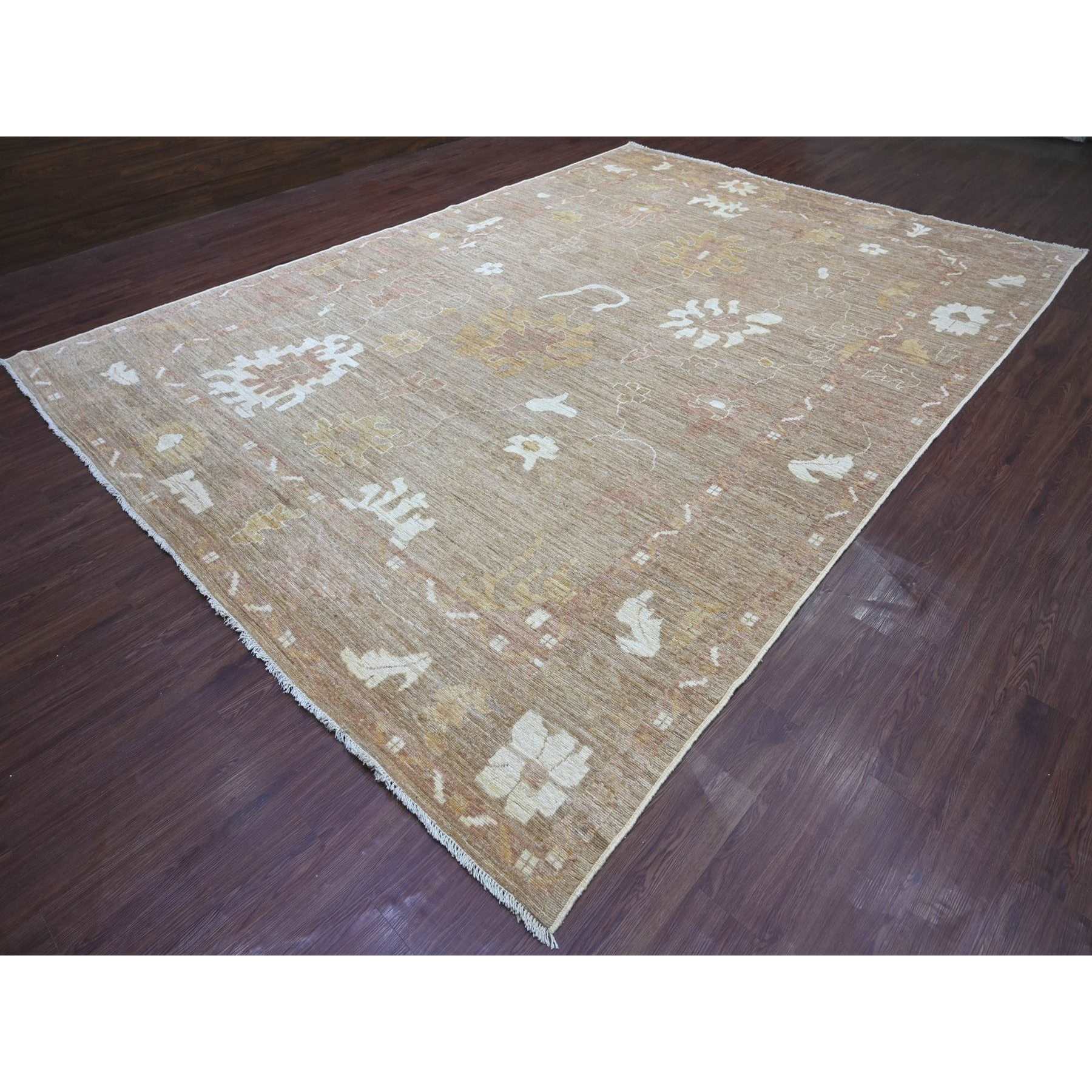 Oushak-And-Peshawar-Hand-Knotted-Rug-113280