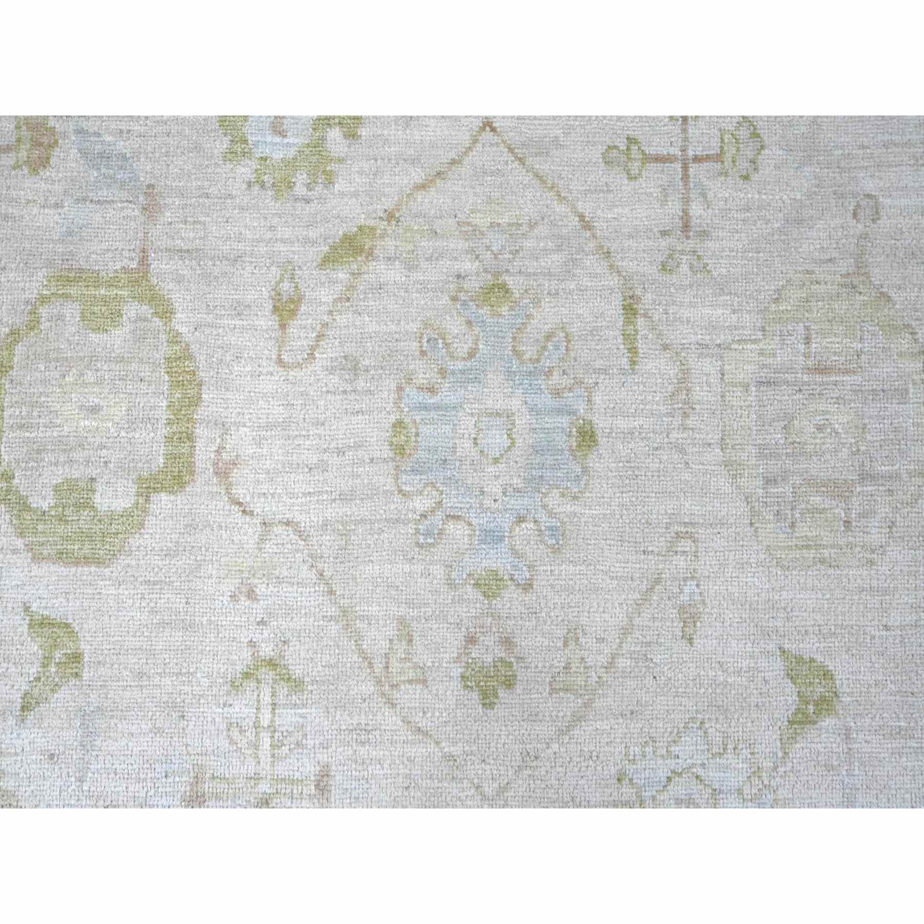 Oushak-And-Peshawar-Hand-Knotted-Rug-113330