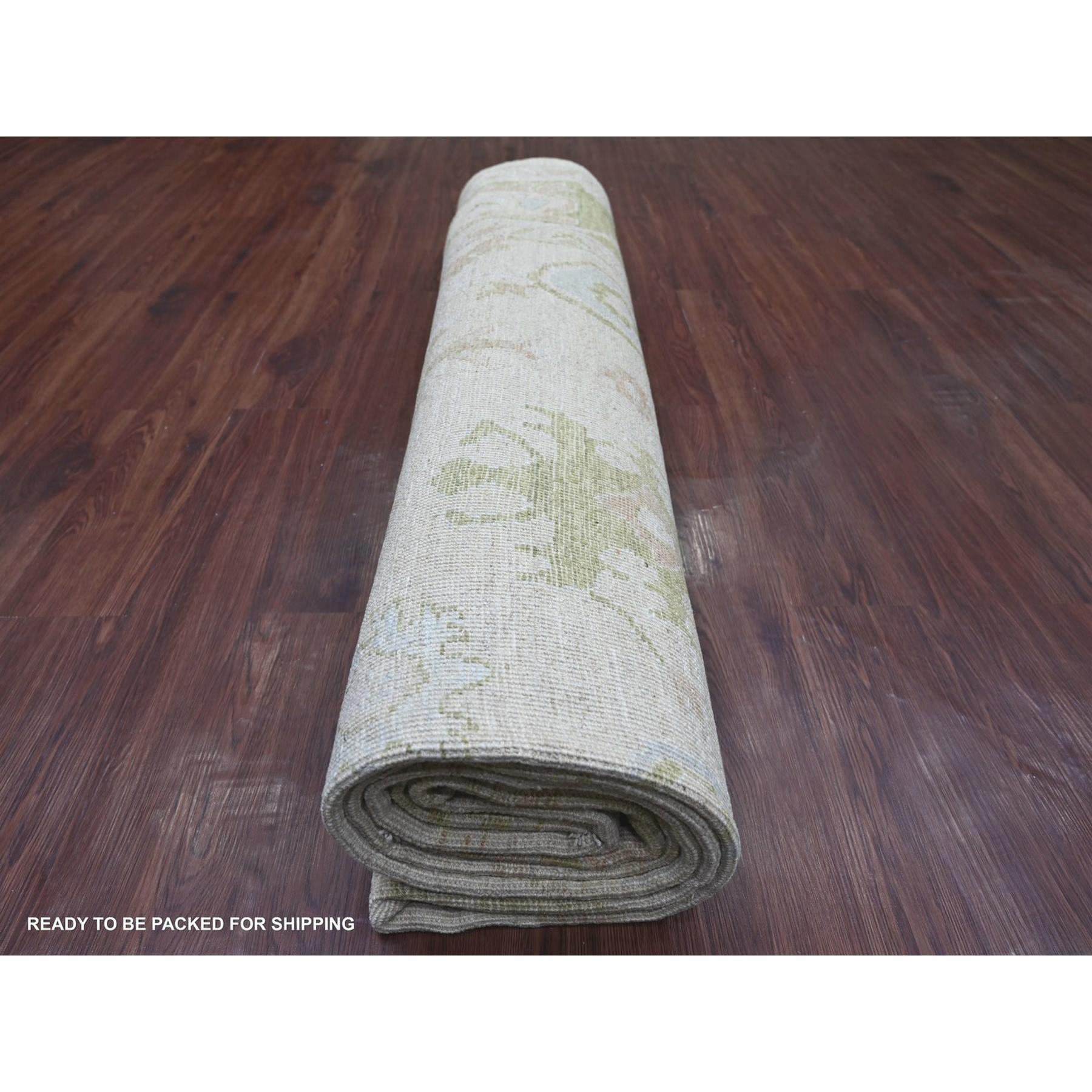 Oushak-And-Peshawar-Hand-Knotted-Rug-113330