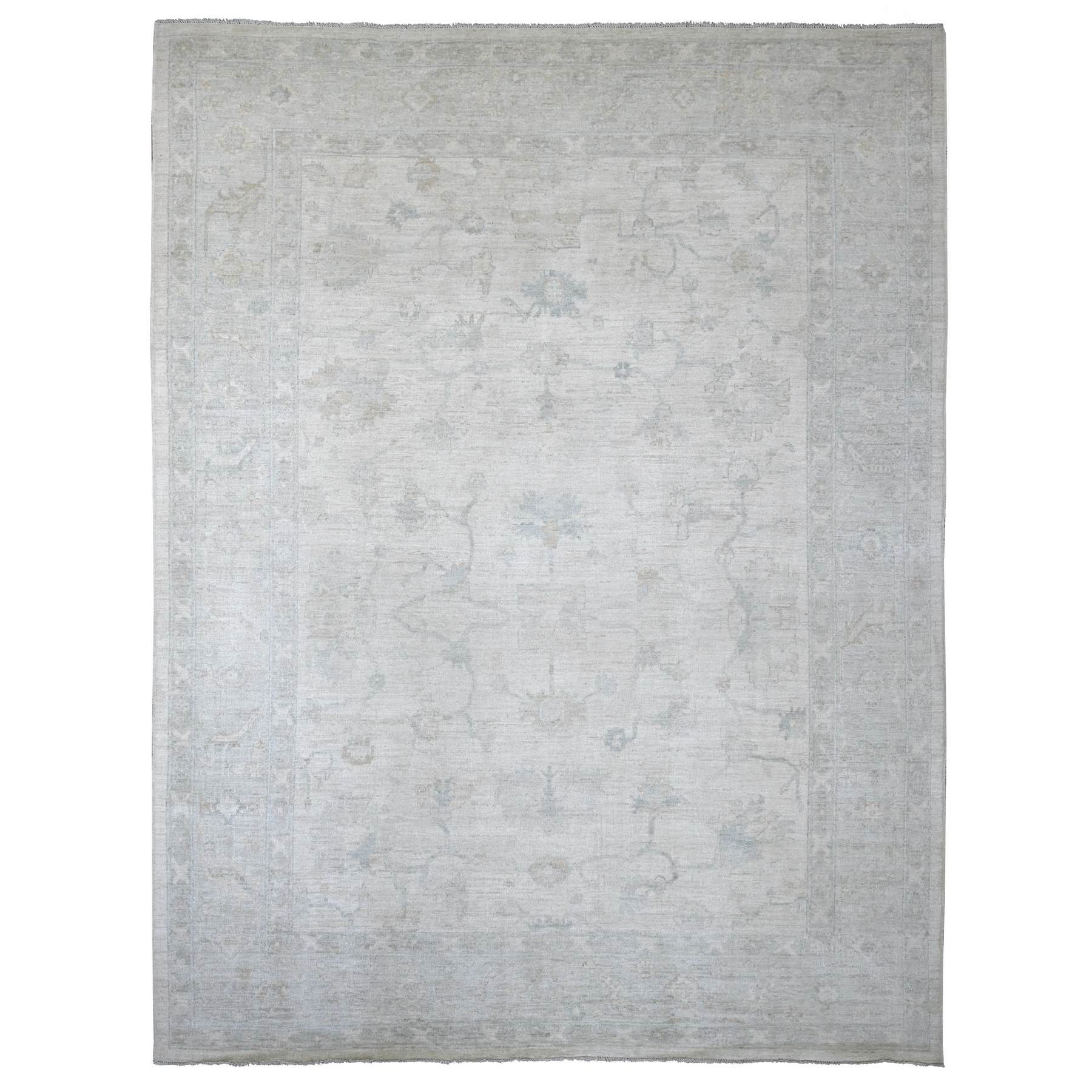 Oushak-And-Peshawar-Hand-Knotted-Rug-113340