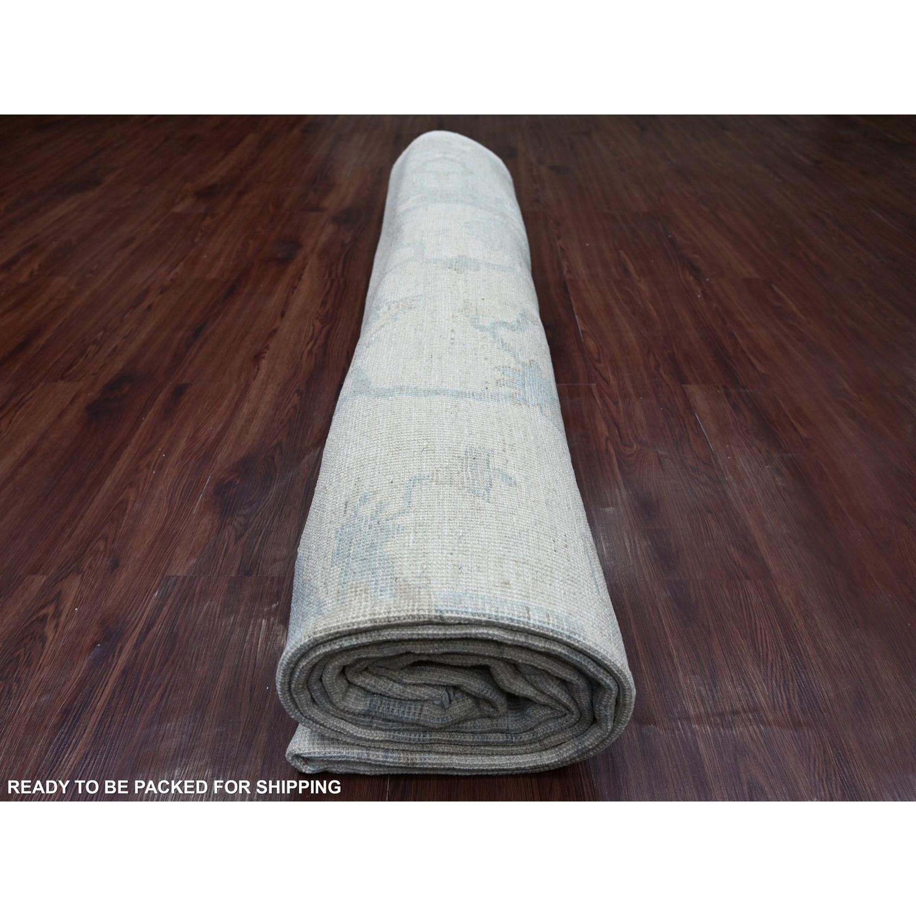 Oushak-And-Peshawar-Hand-Knotted-Rug-113340