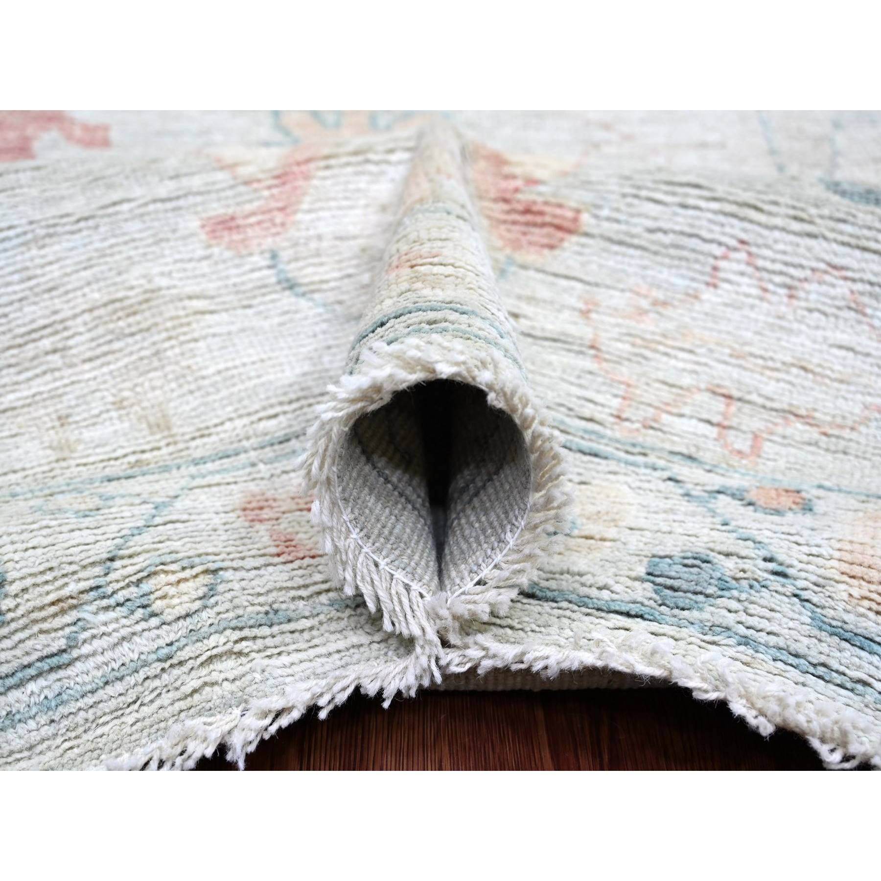 Oushak-And-Peshawar-Hand-Knotted-Rug-113345