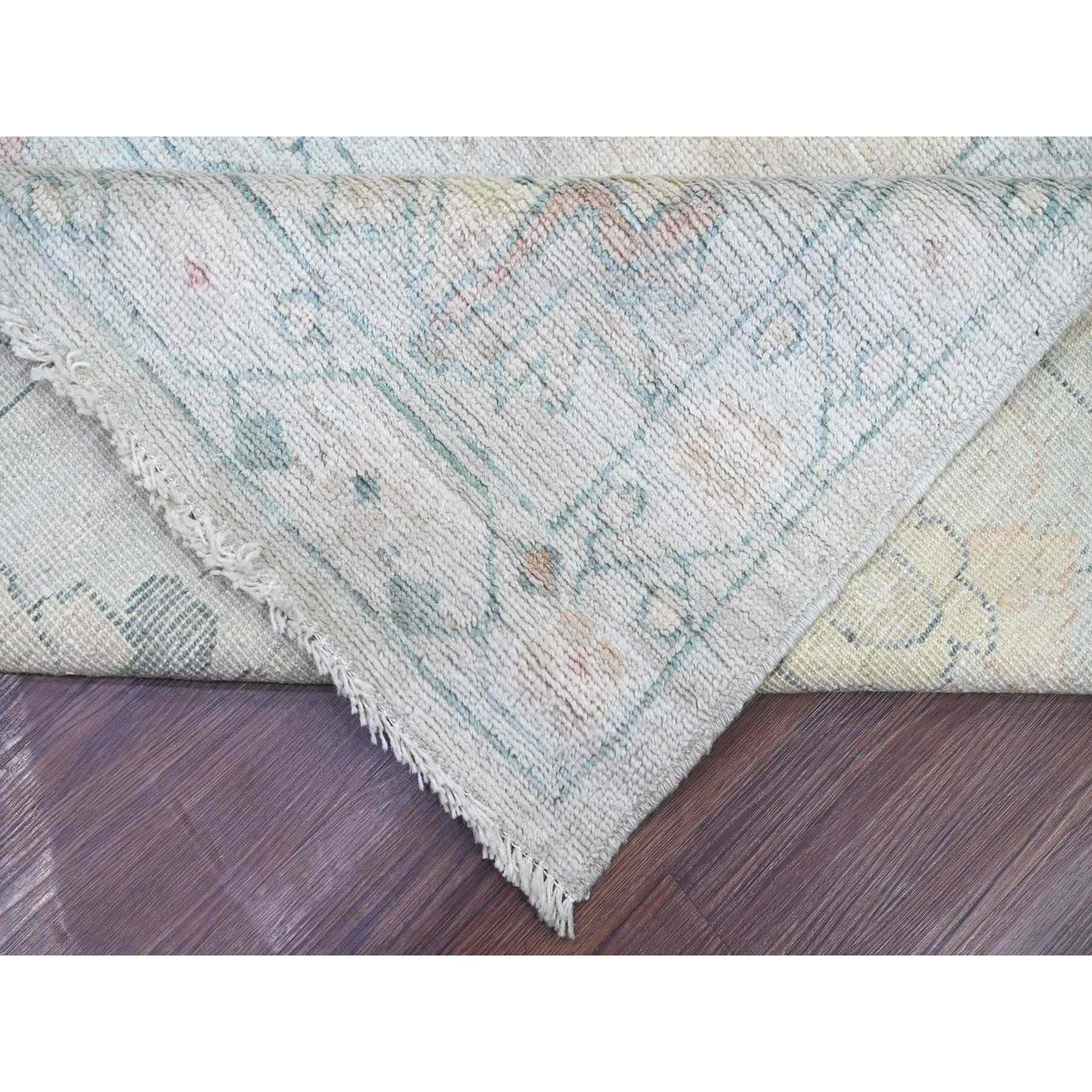 Oushak-And-Peshawar-Hand-Knotted-Rug-113345
