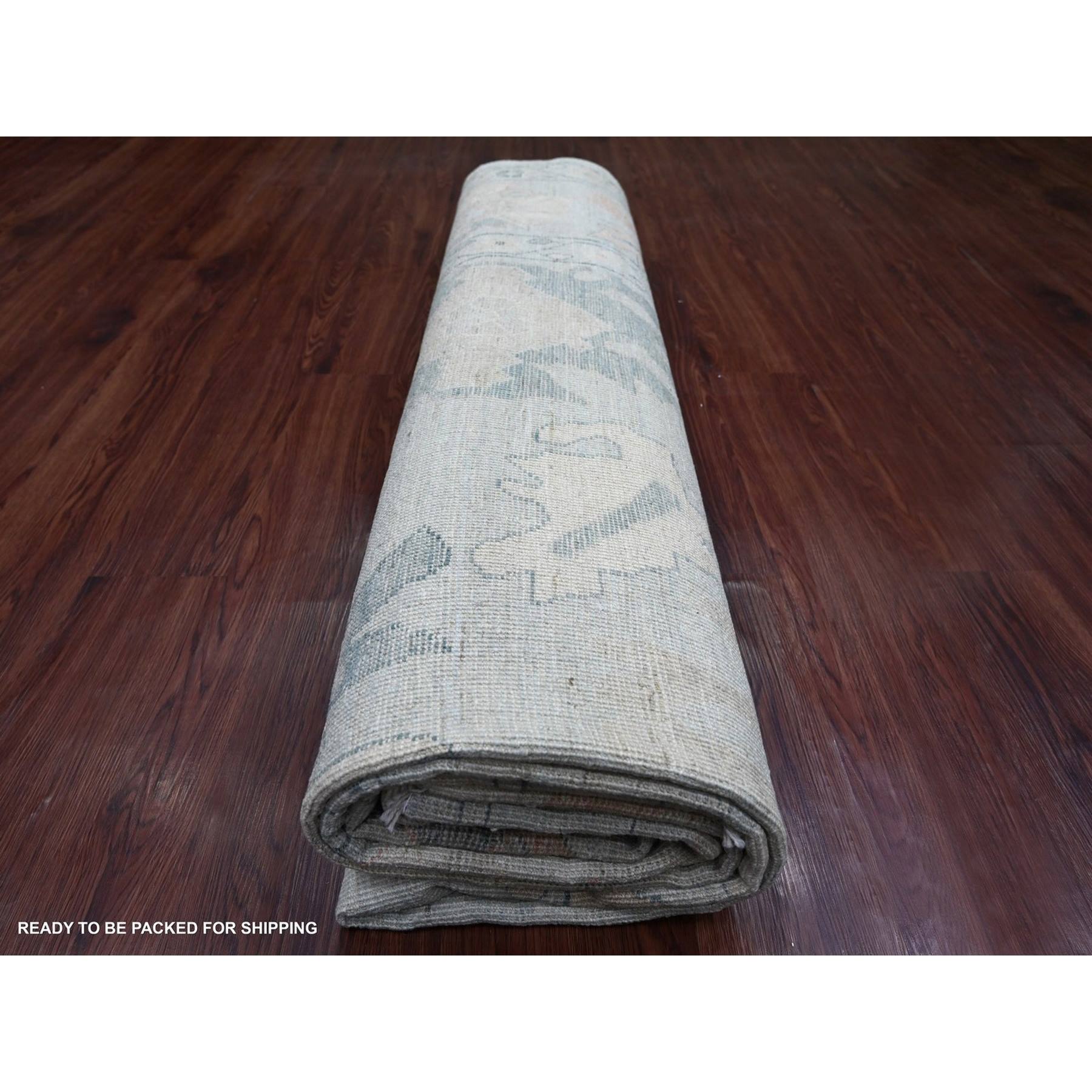 Oushak-And-Peshawar-Hand-Knotted-Rug-113345