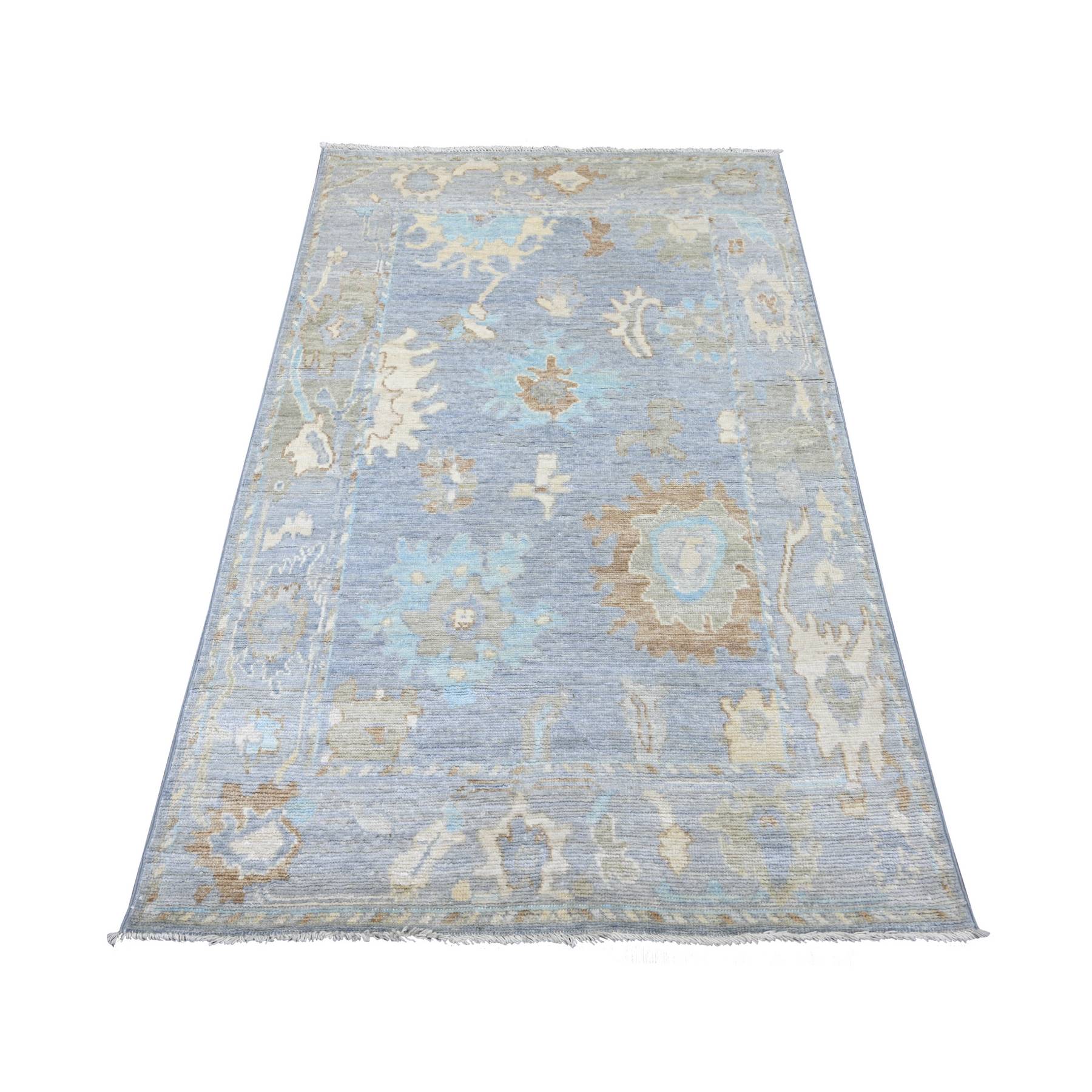 Oushak-And-Peshawar-Hand-Knotted-Rug-113355