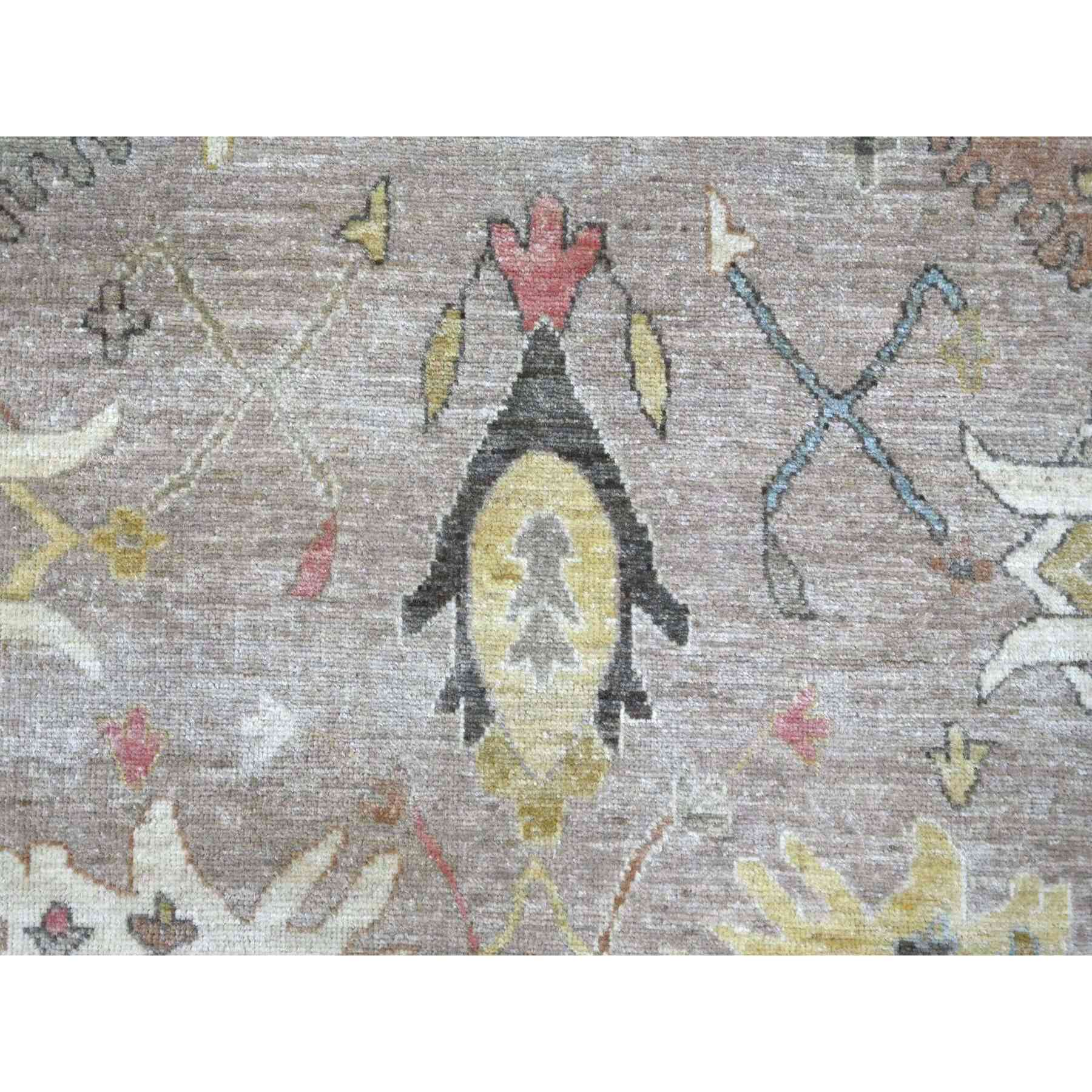 Oushak-And-Peshawar-Hand-Knotted-Rug-113375