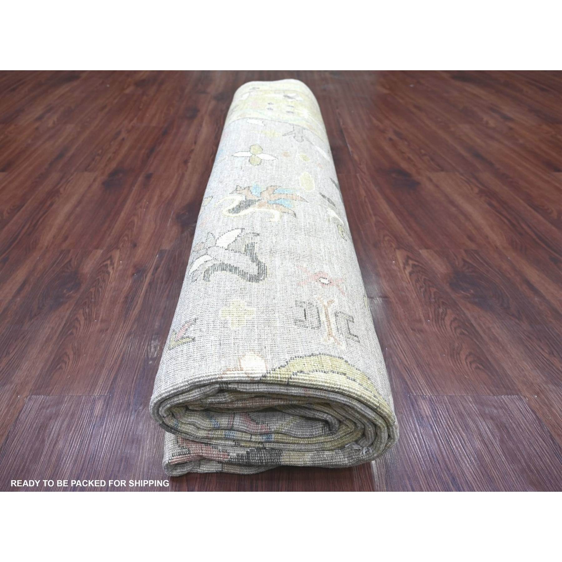 Oushak-And-Peshawar-Hand-Knotted-Rug-113375