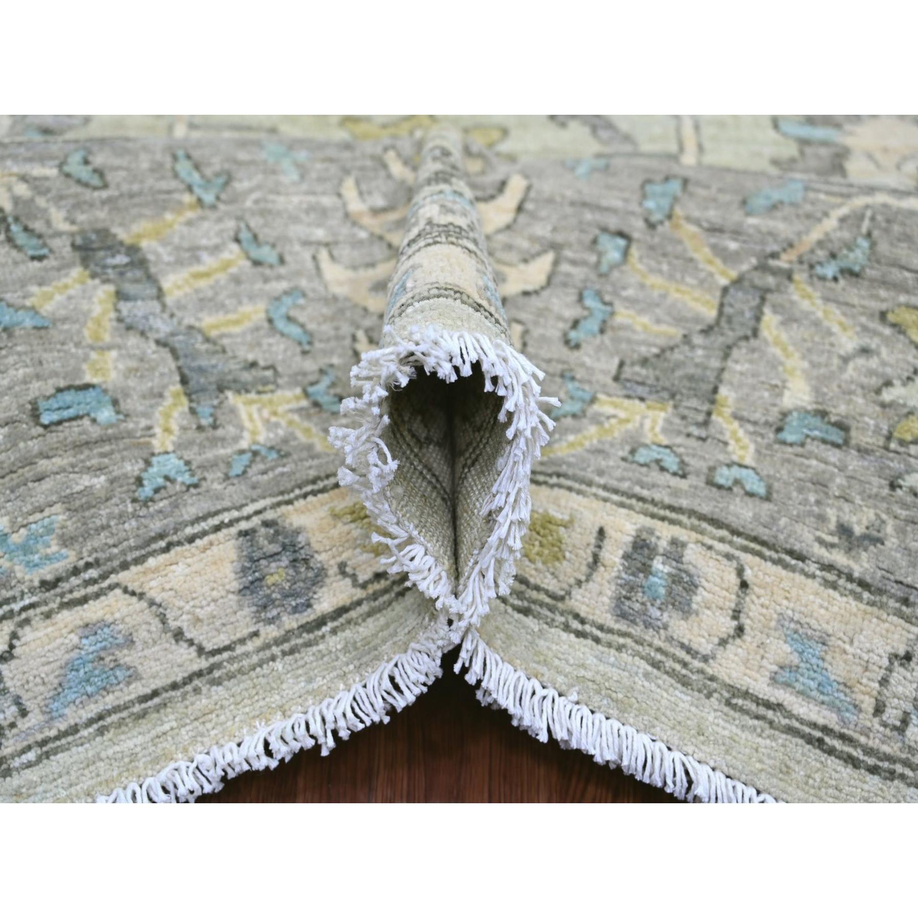 Oushak-And-Peshawar-Hand-Knotted-Rug-113385