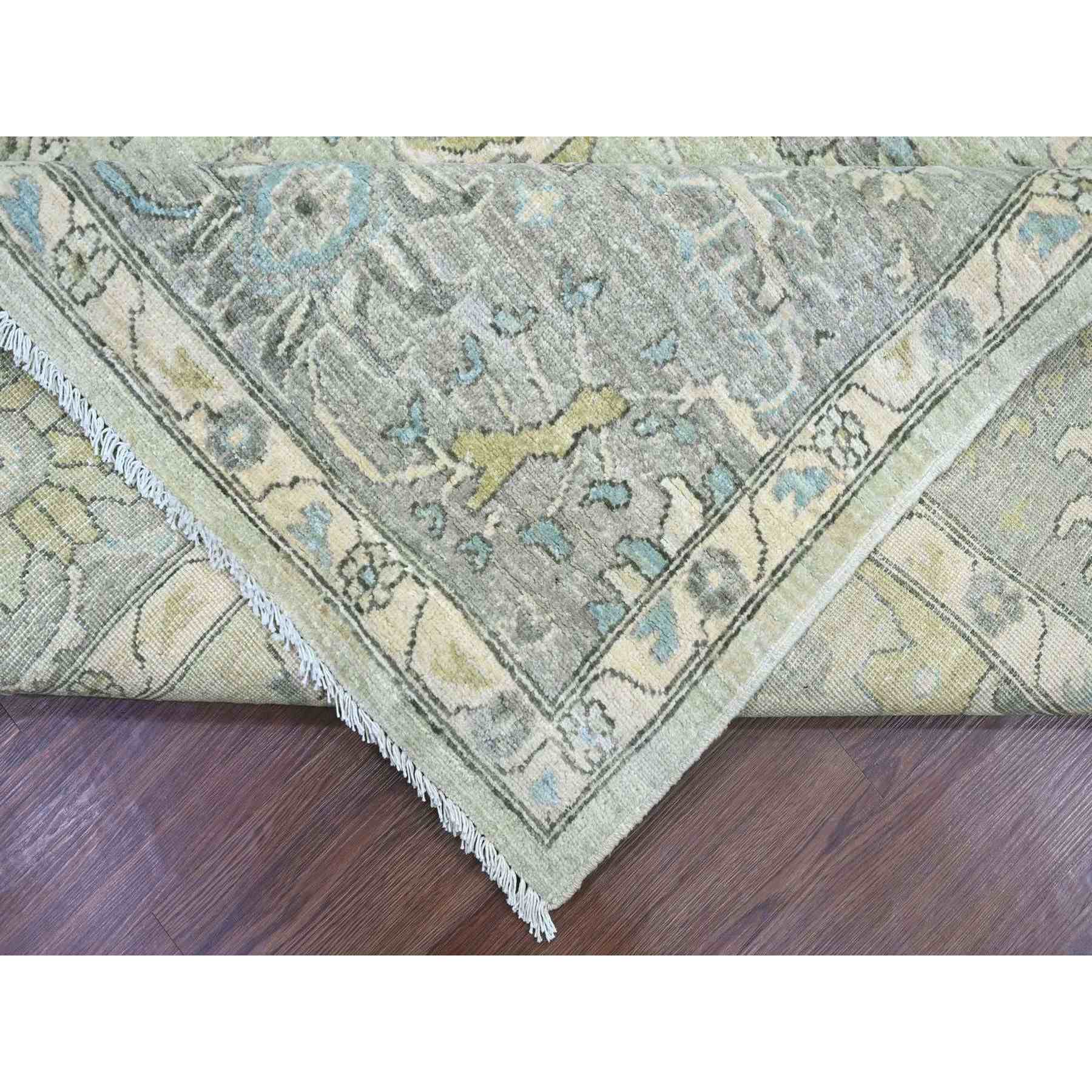 Oushak-And-Peshawar-Hand-Knotted-Rug-113385