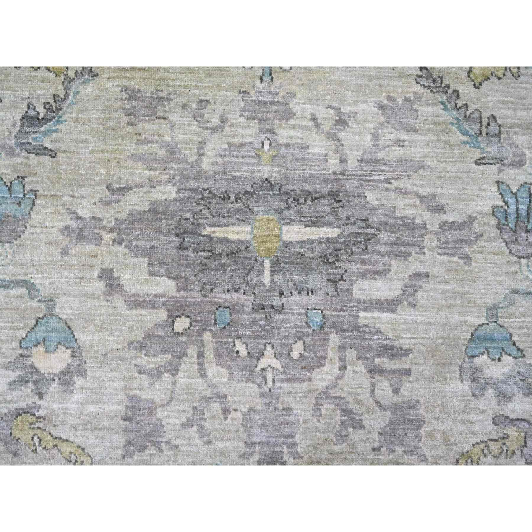 Oushak-And-Peshawar-Hand-Knotted-Rug-113385